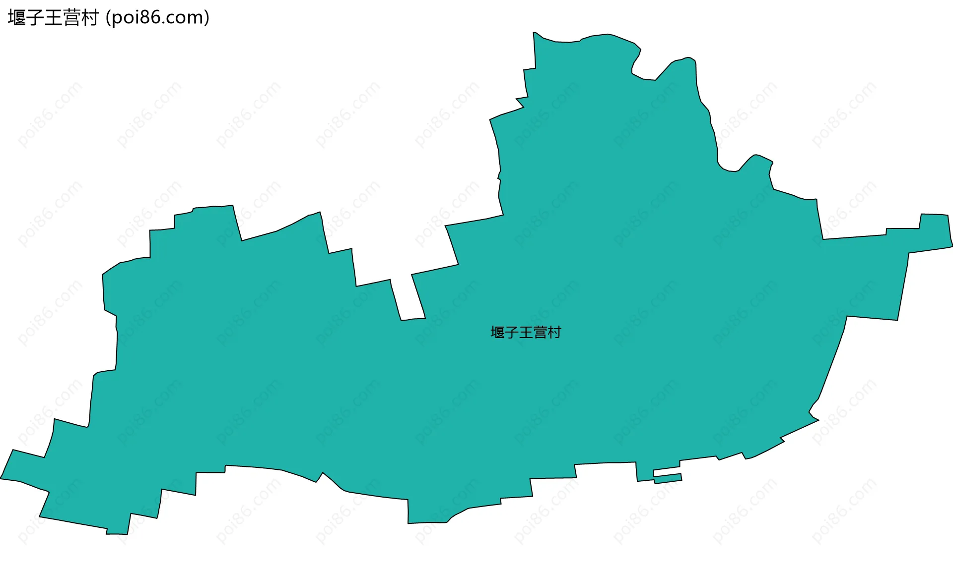 堰子王营村边界地图