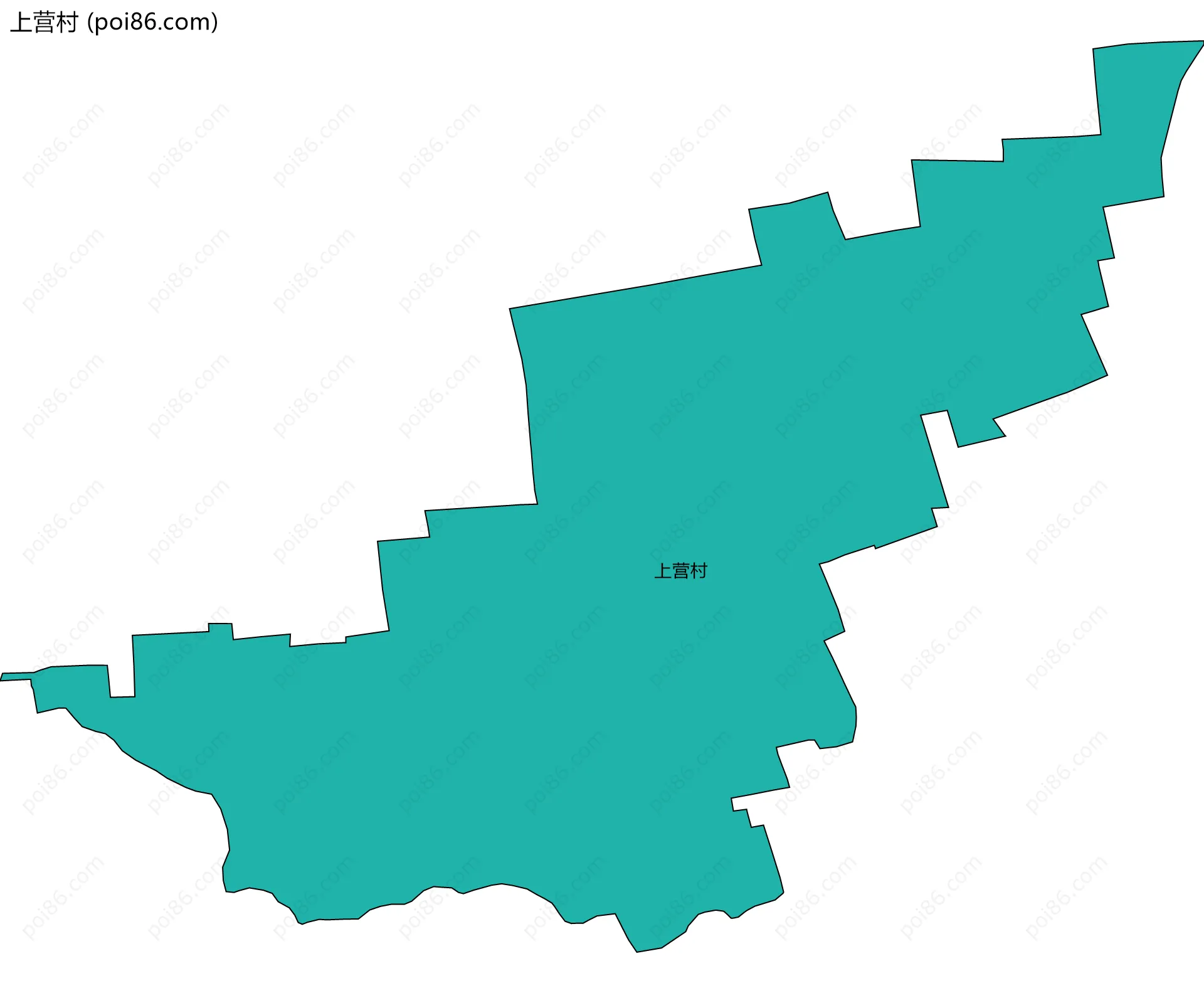 上营村边界地图