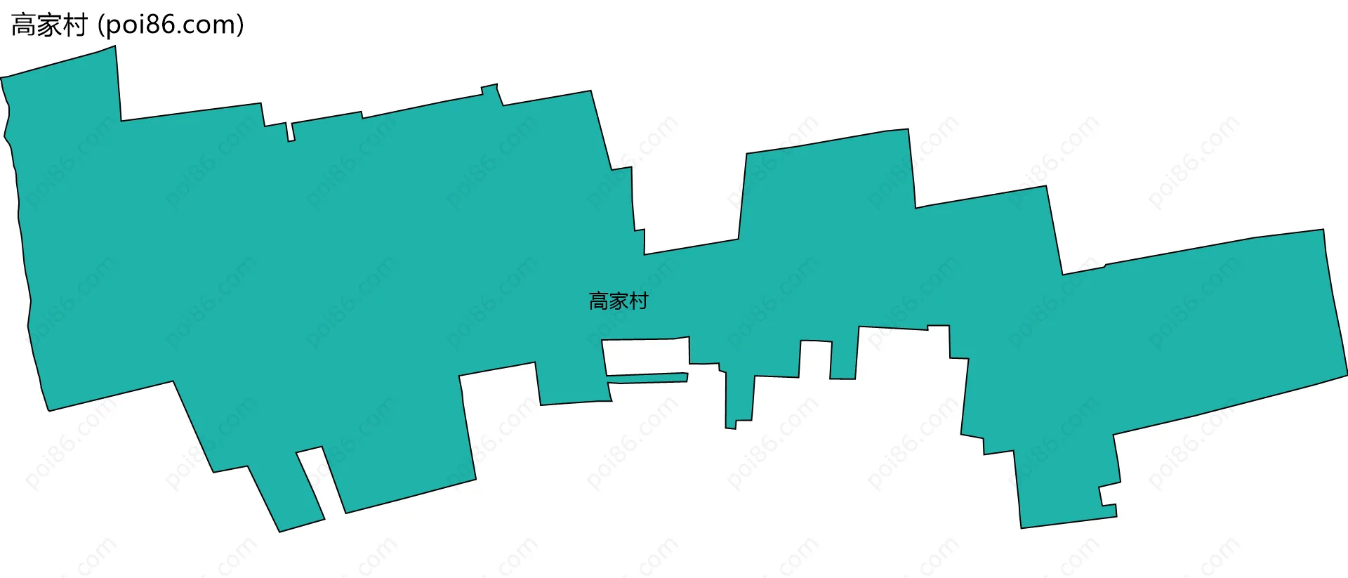 高家村边界地图