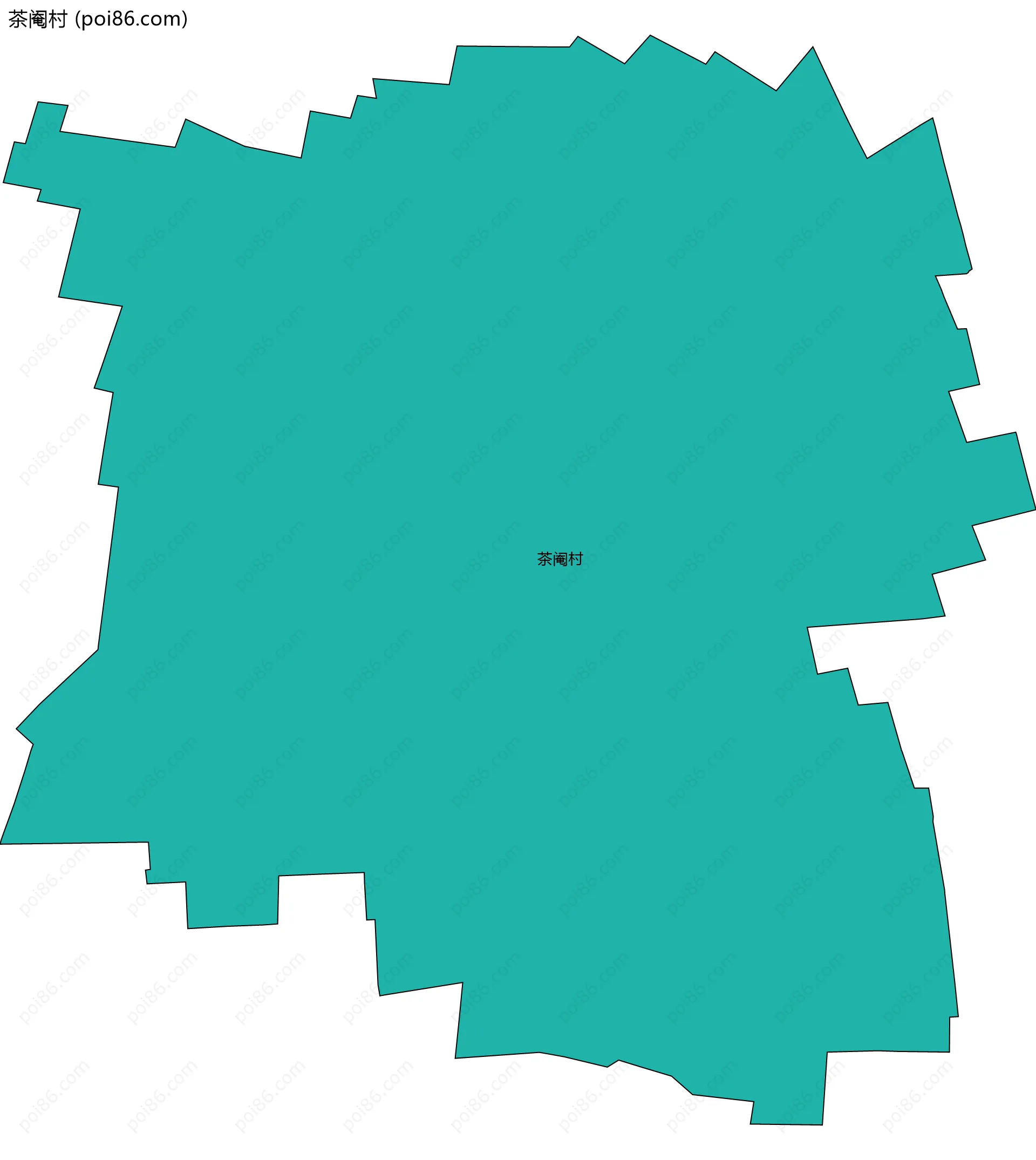 茶阉村边界地图