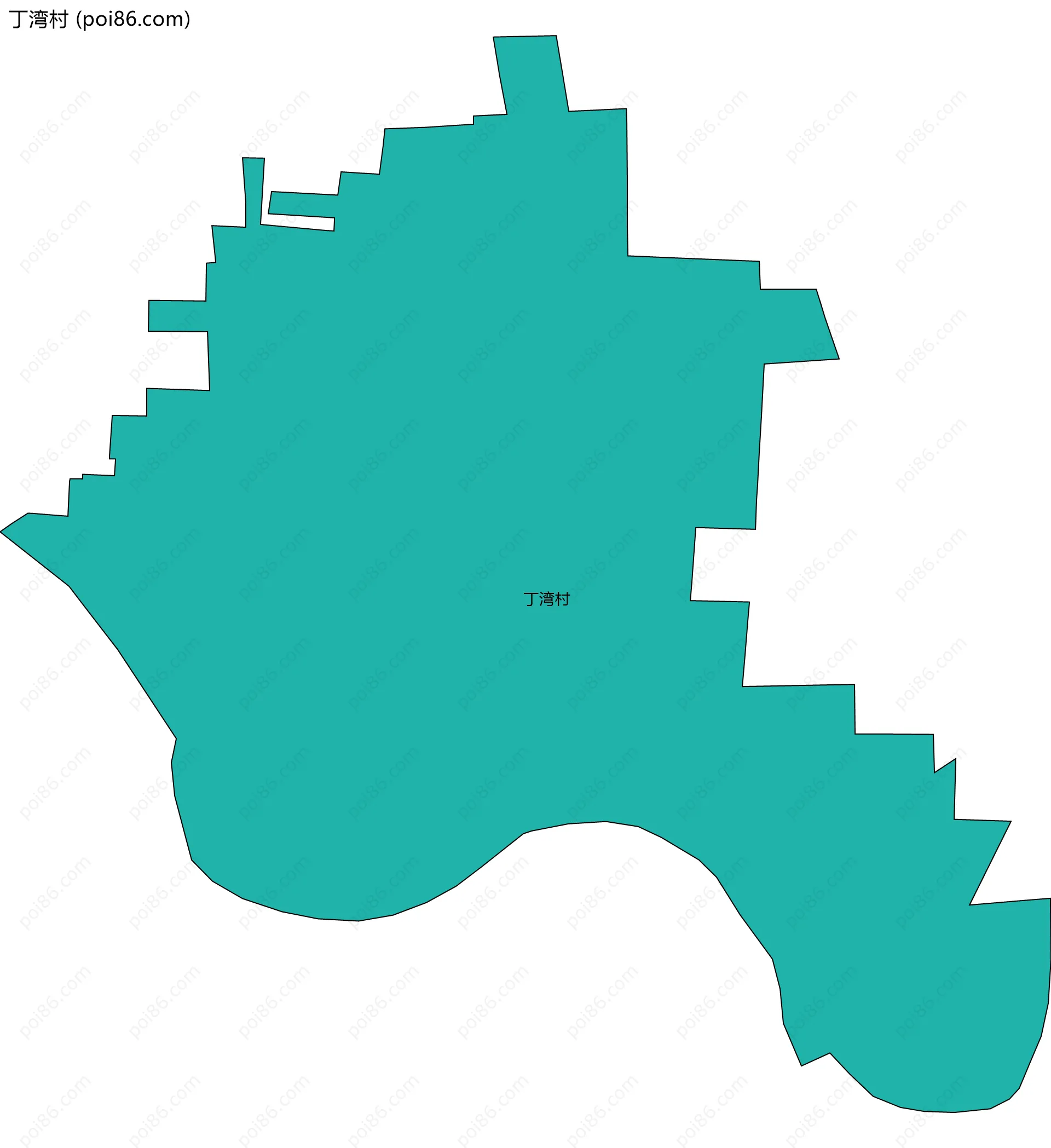 丁湾村边界地图