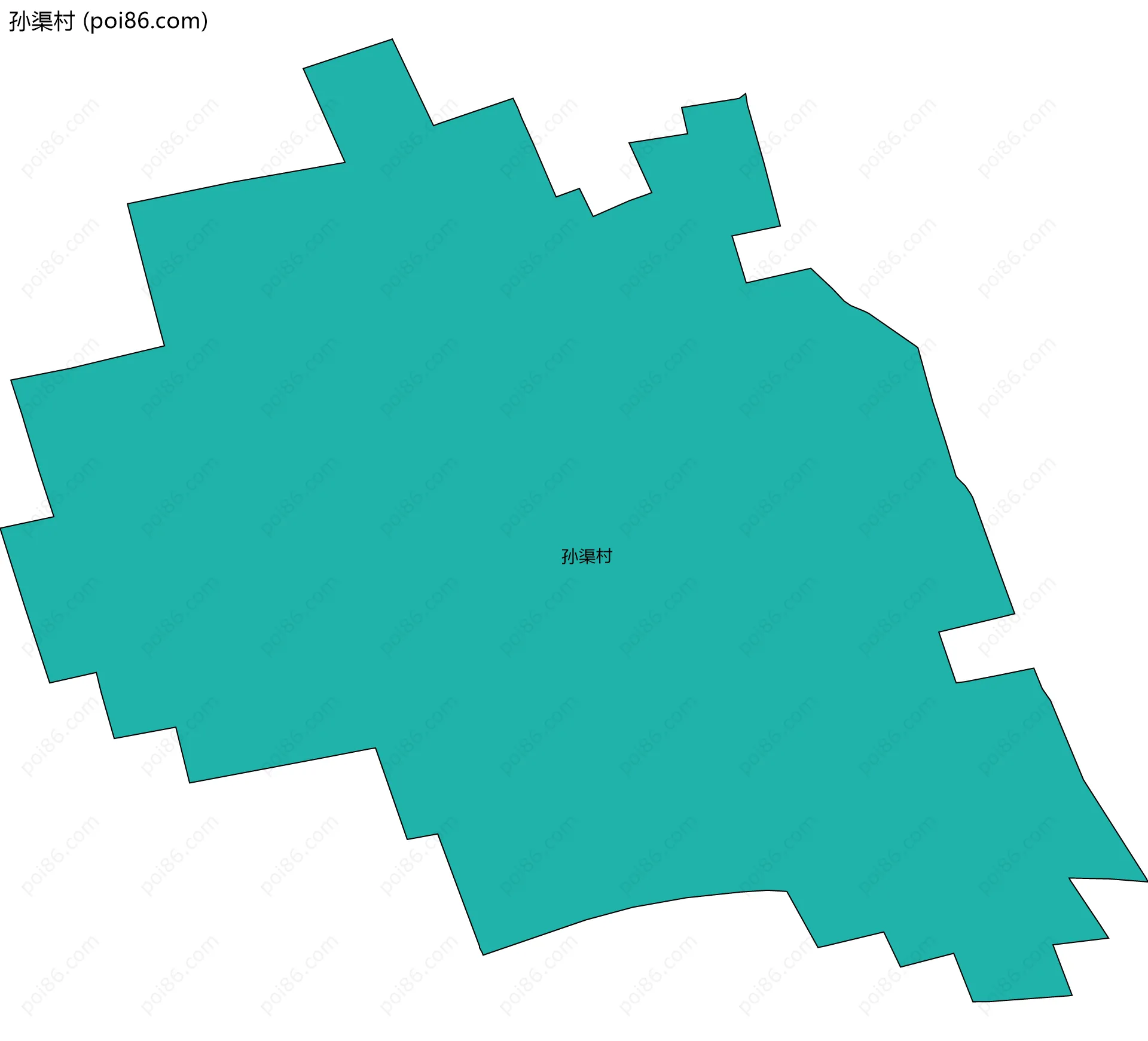 孙渠村边界地图