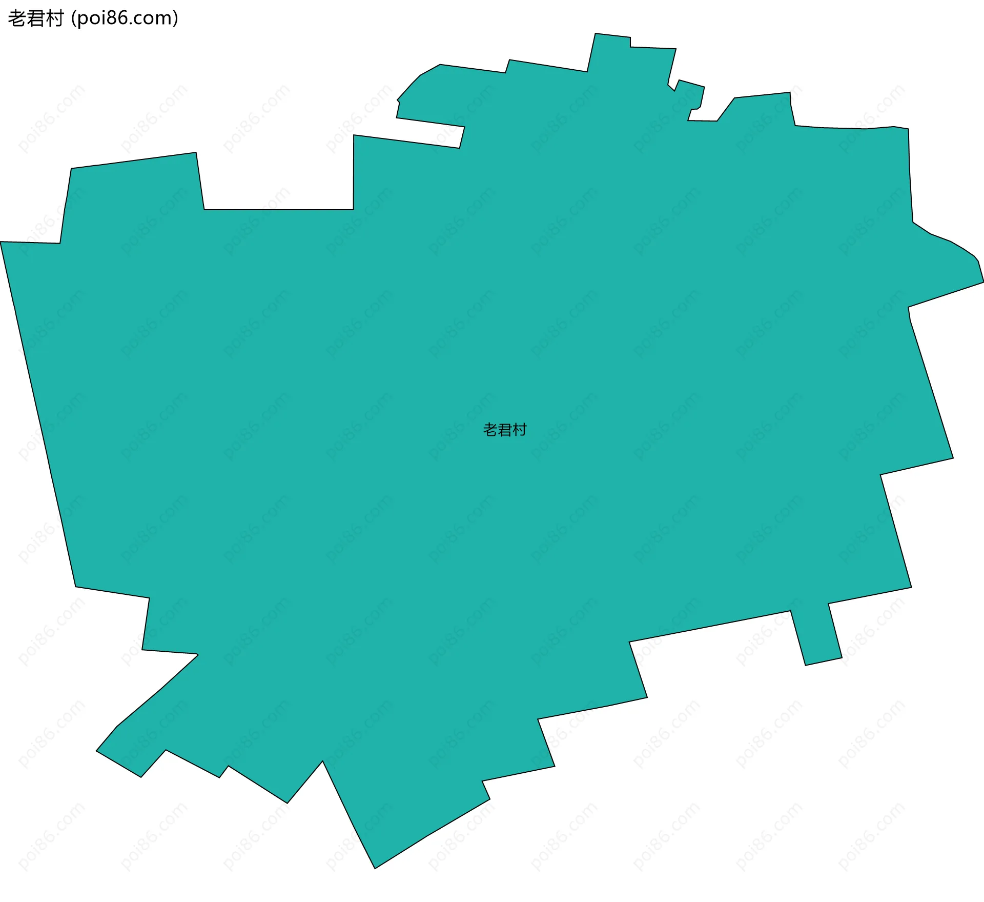 老君村边界地图