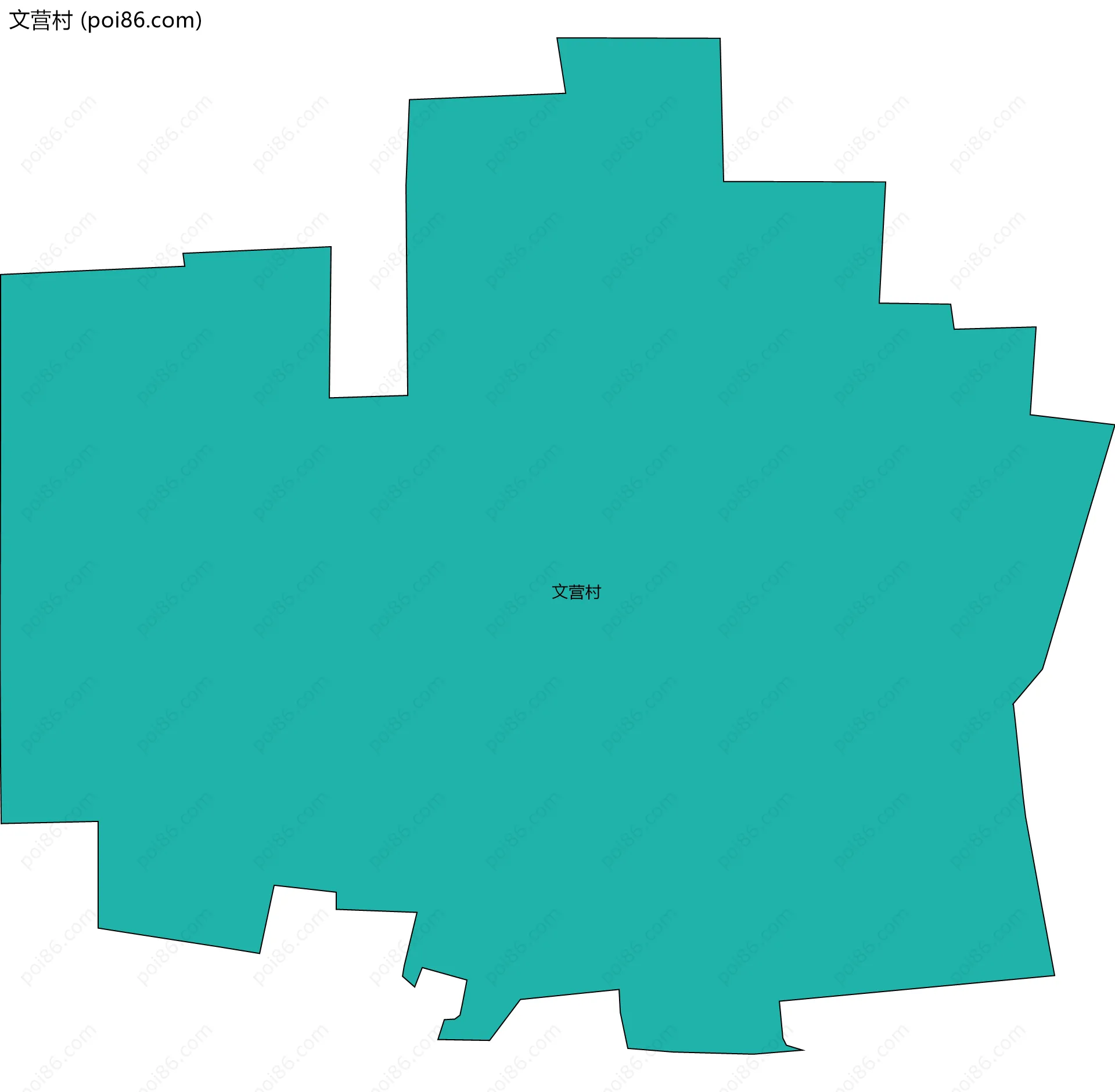 文营村边界地图