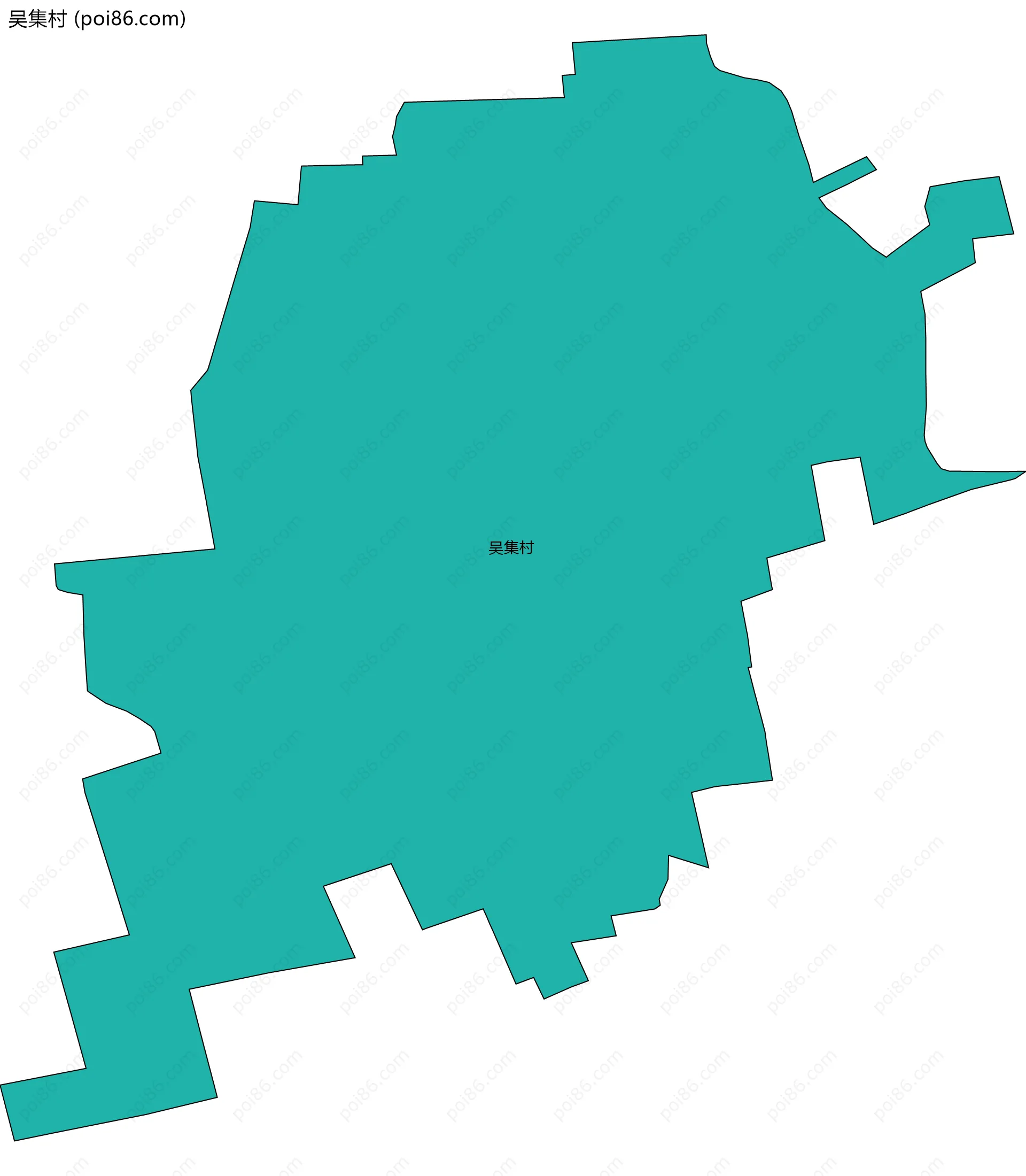 吴集村边界地图