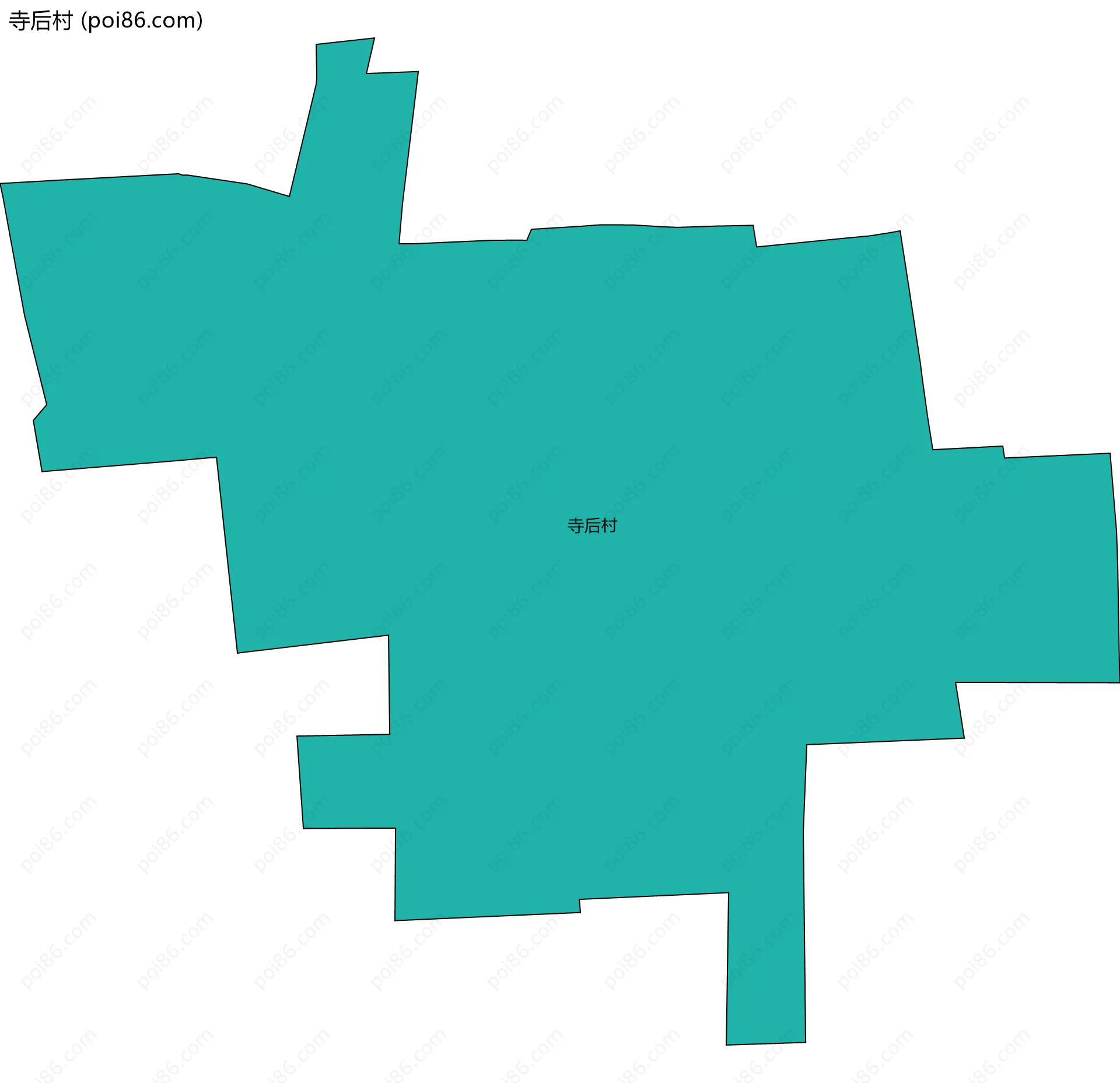 寺后村边界地图
