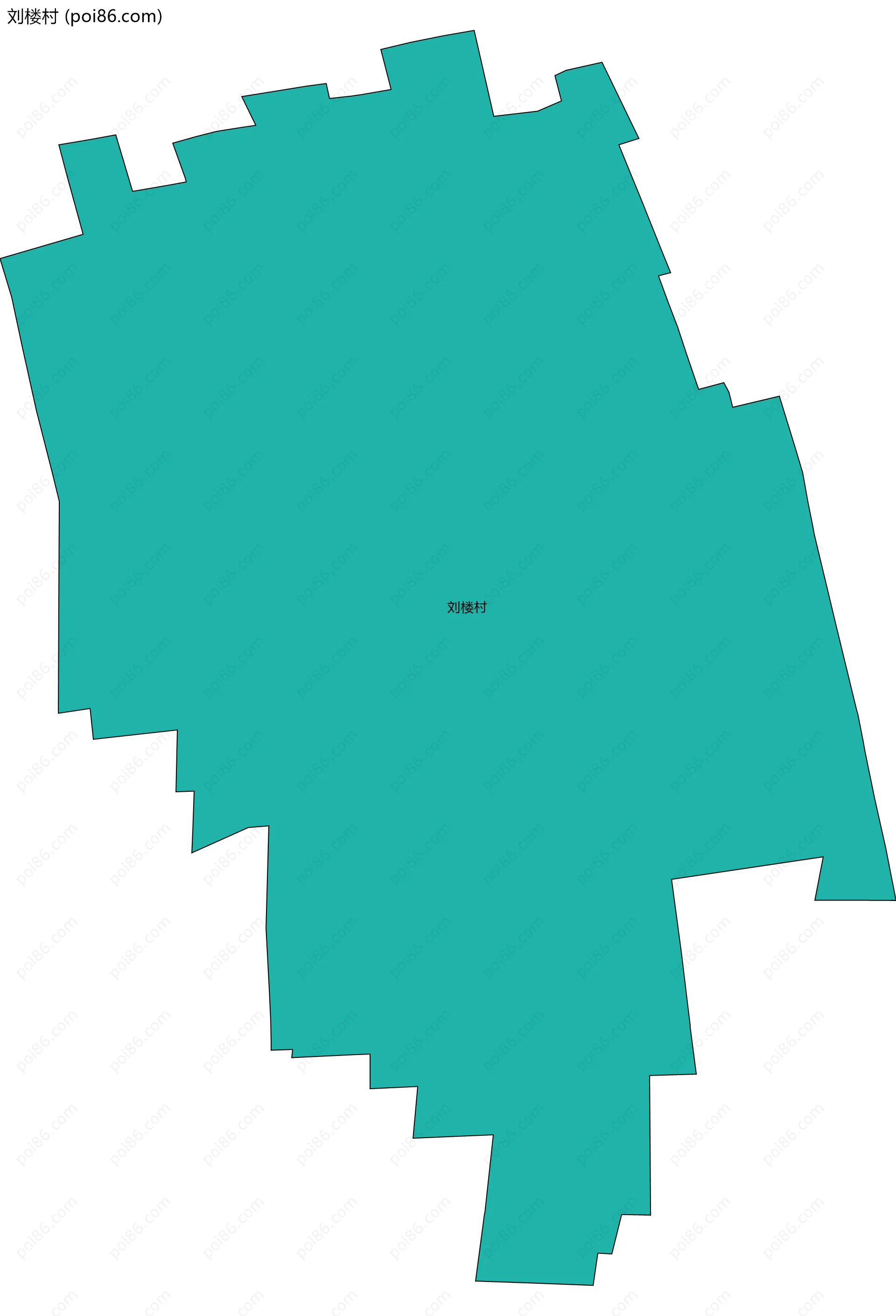 刘楼村边界地图