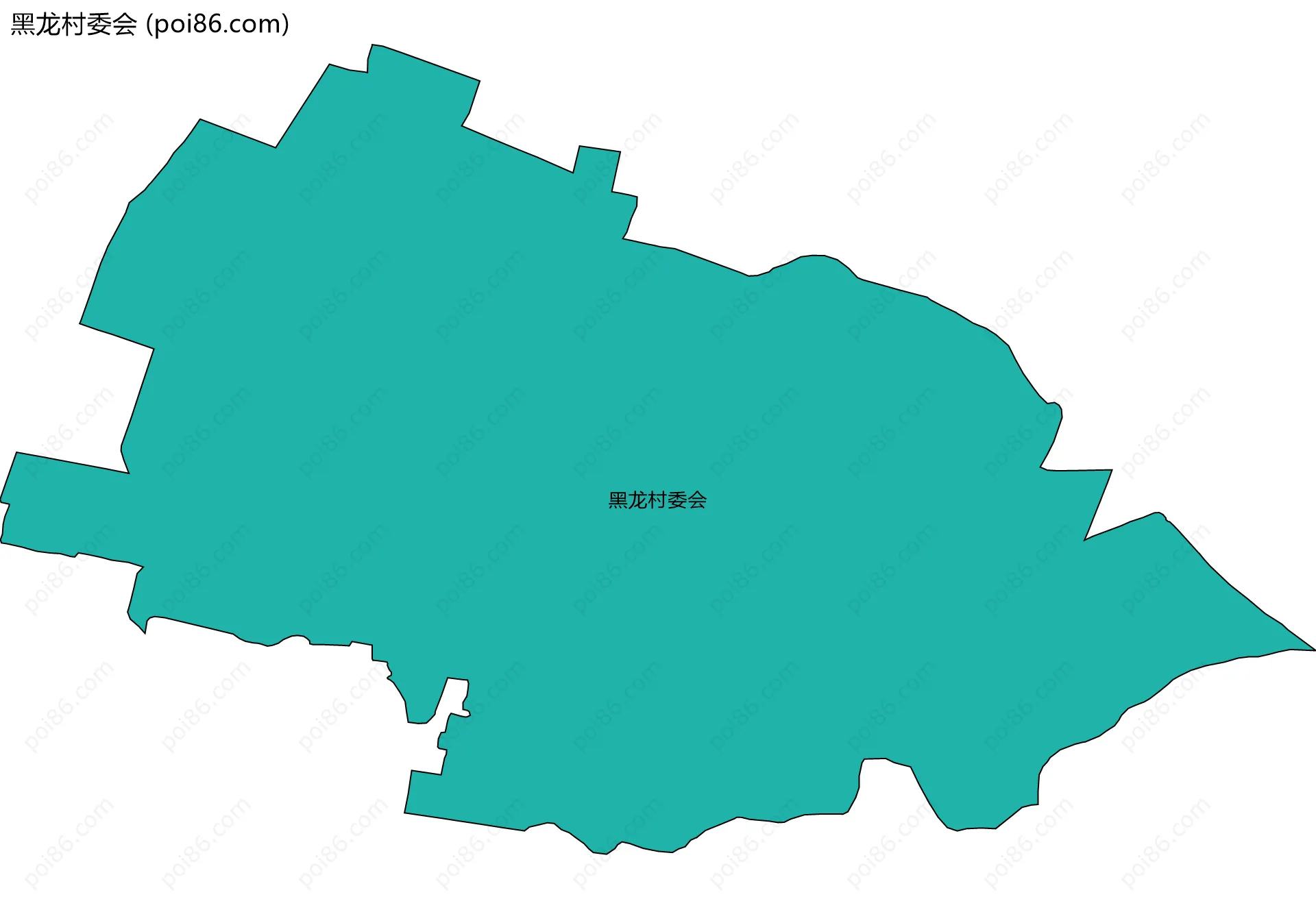黑龙村委会边界地图