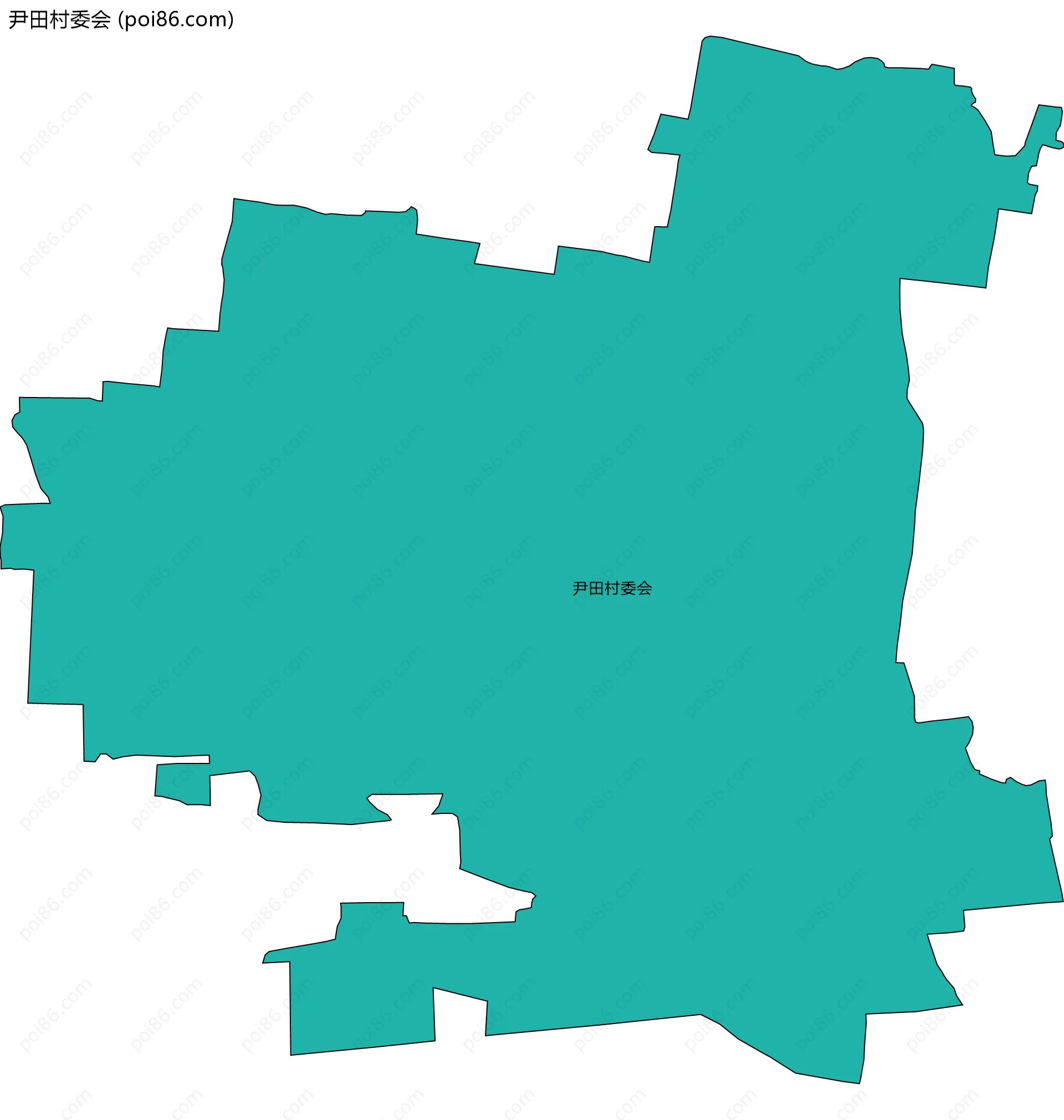 尹田村委会边界地图