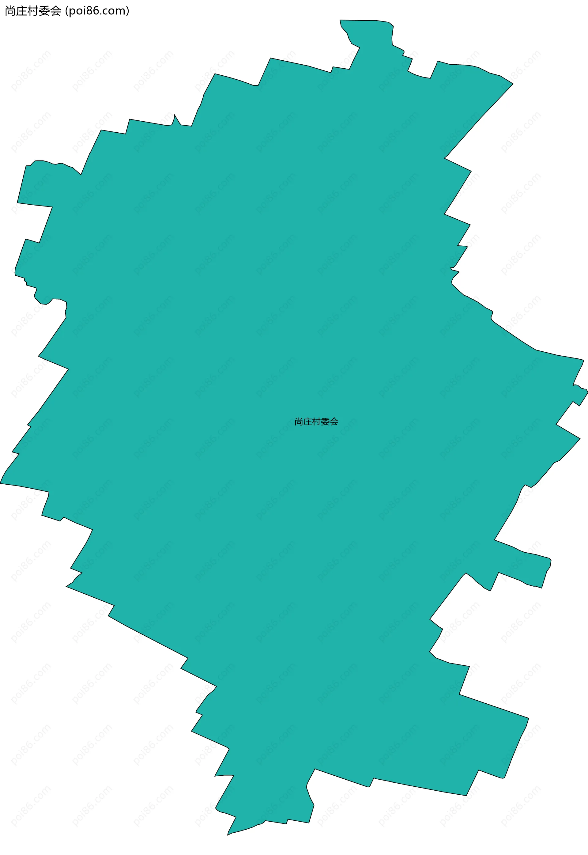 尚庄村委会边界地图