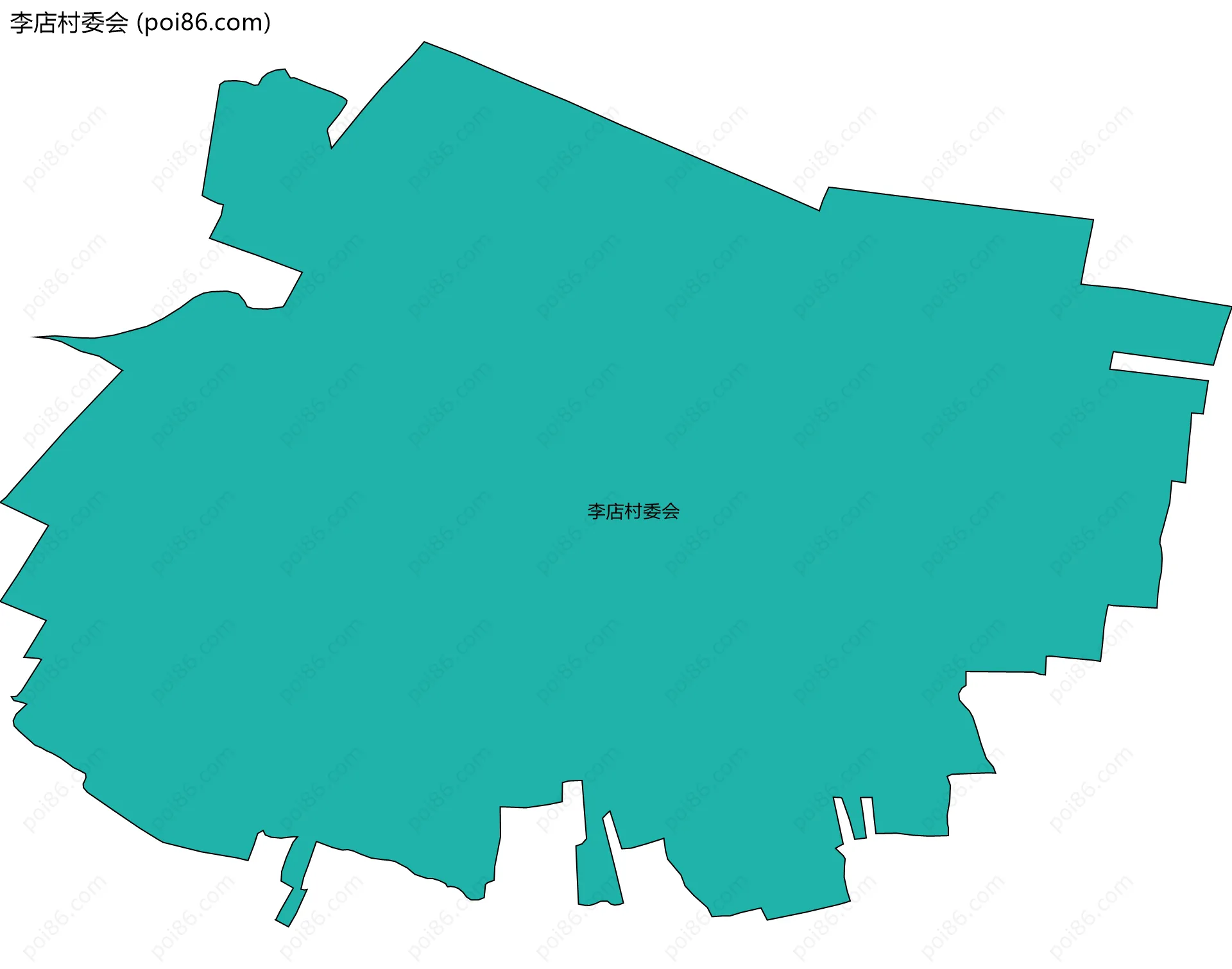 李店村委会边界地图