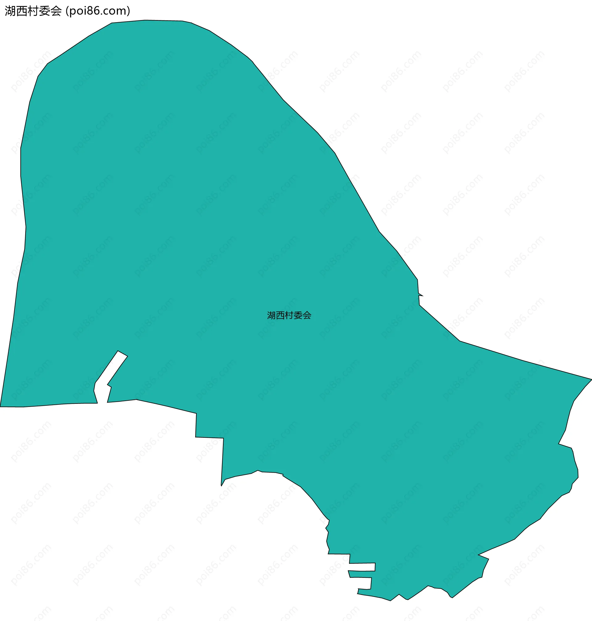 湖西村委会边界地图