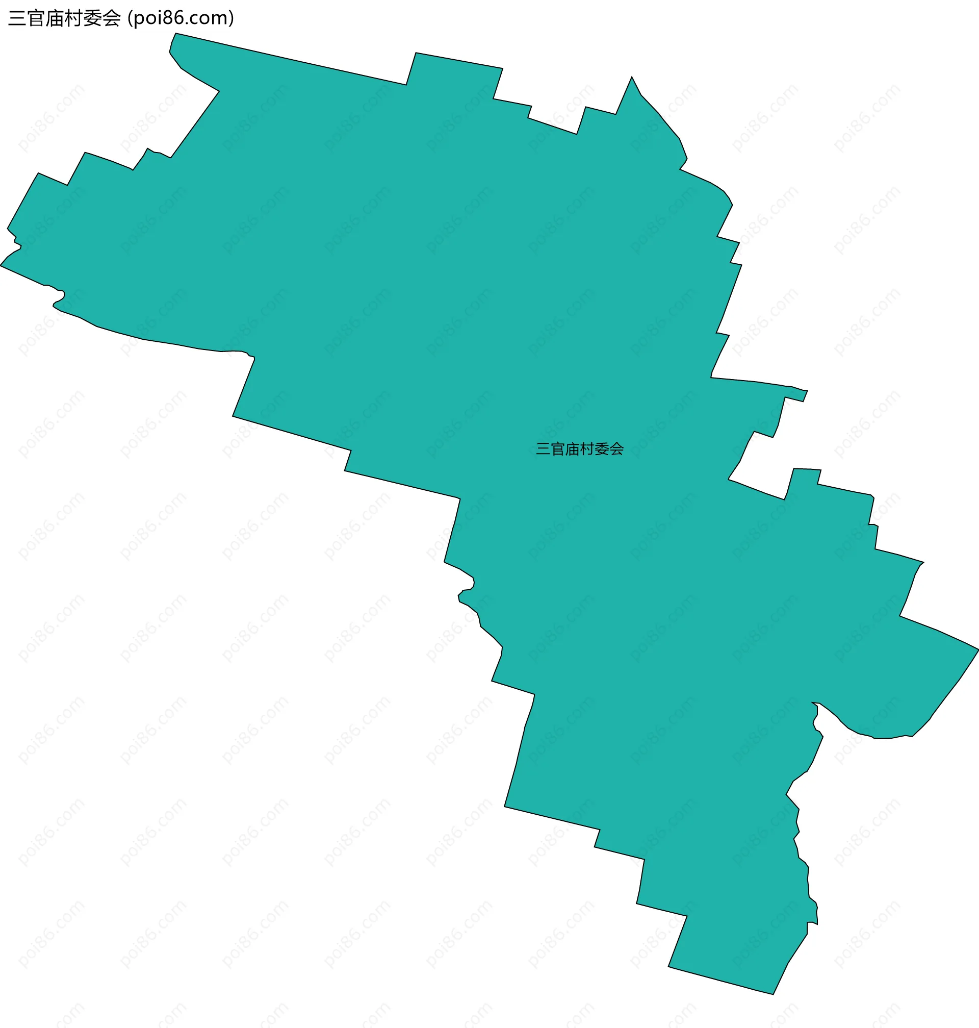 三官庙村委会边界地图