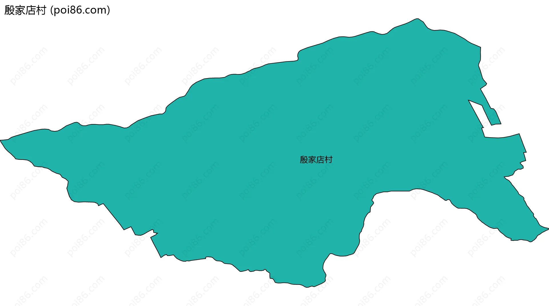 殷家店村边界地图