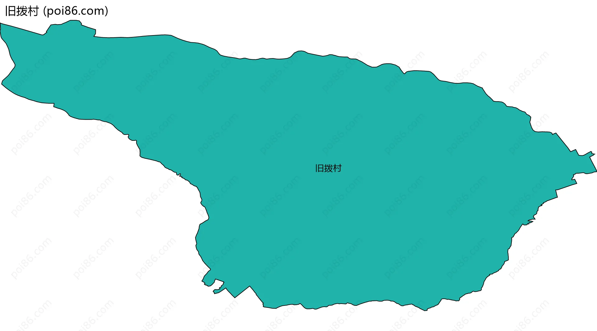 旧拨村边界地图