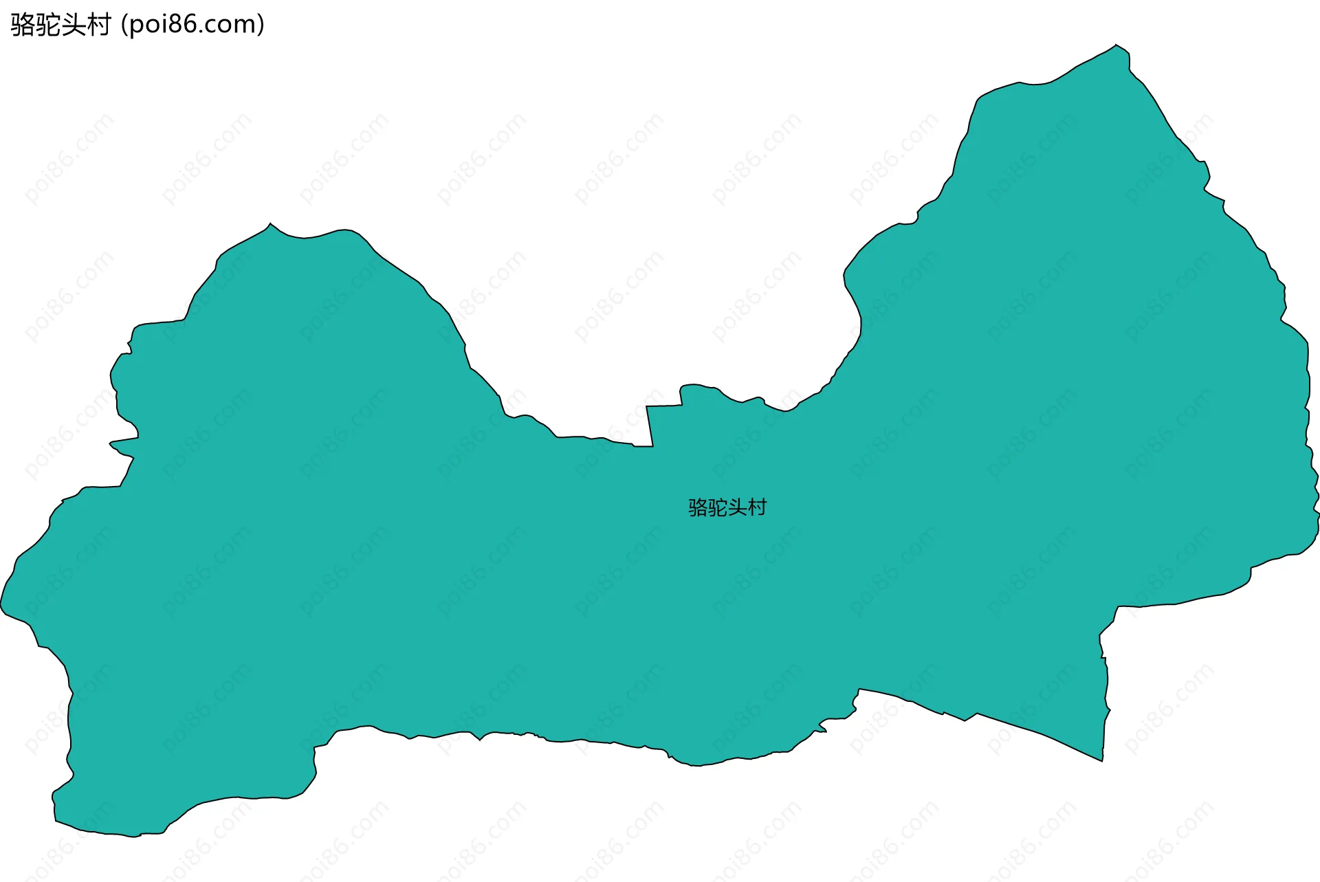 骆驼头村边界地图