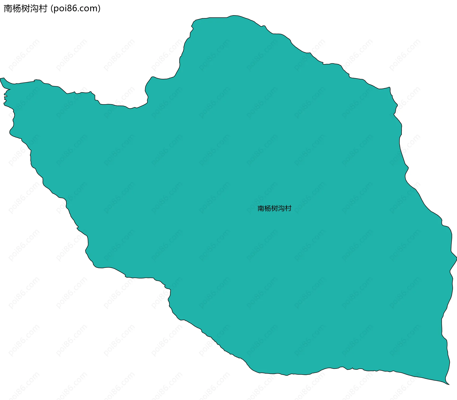 南杨树沟村边界地图