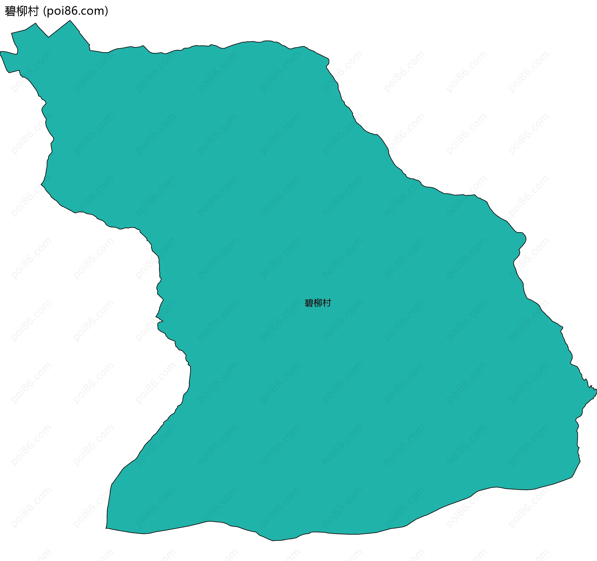 碧柳村边界地图