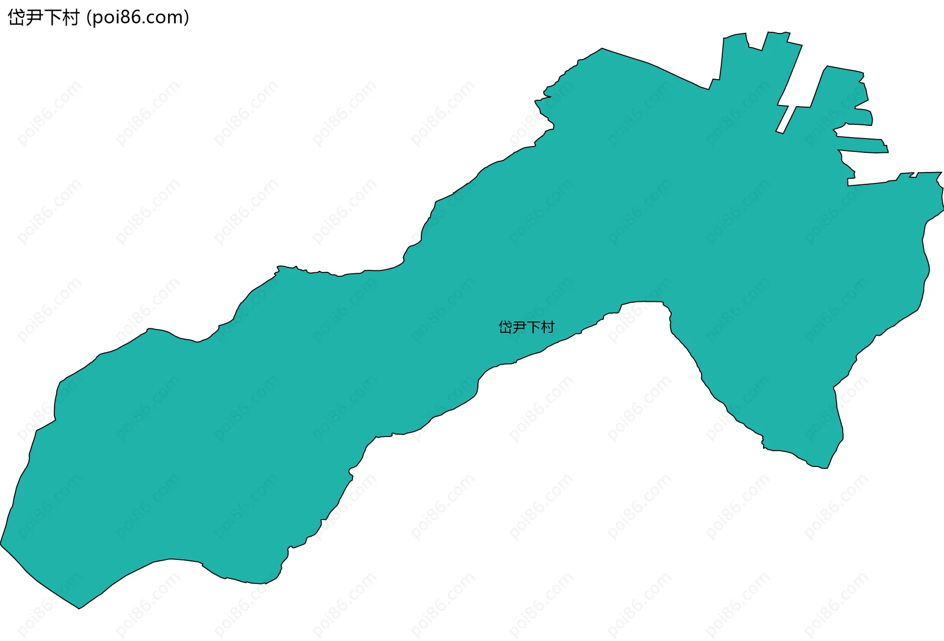 岱尹下村边界地图