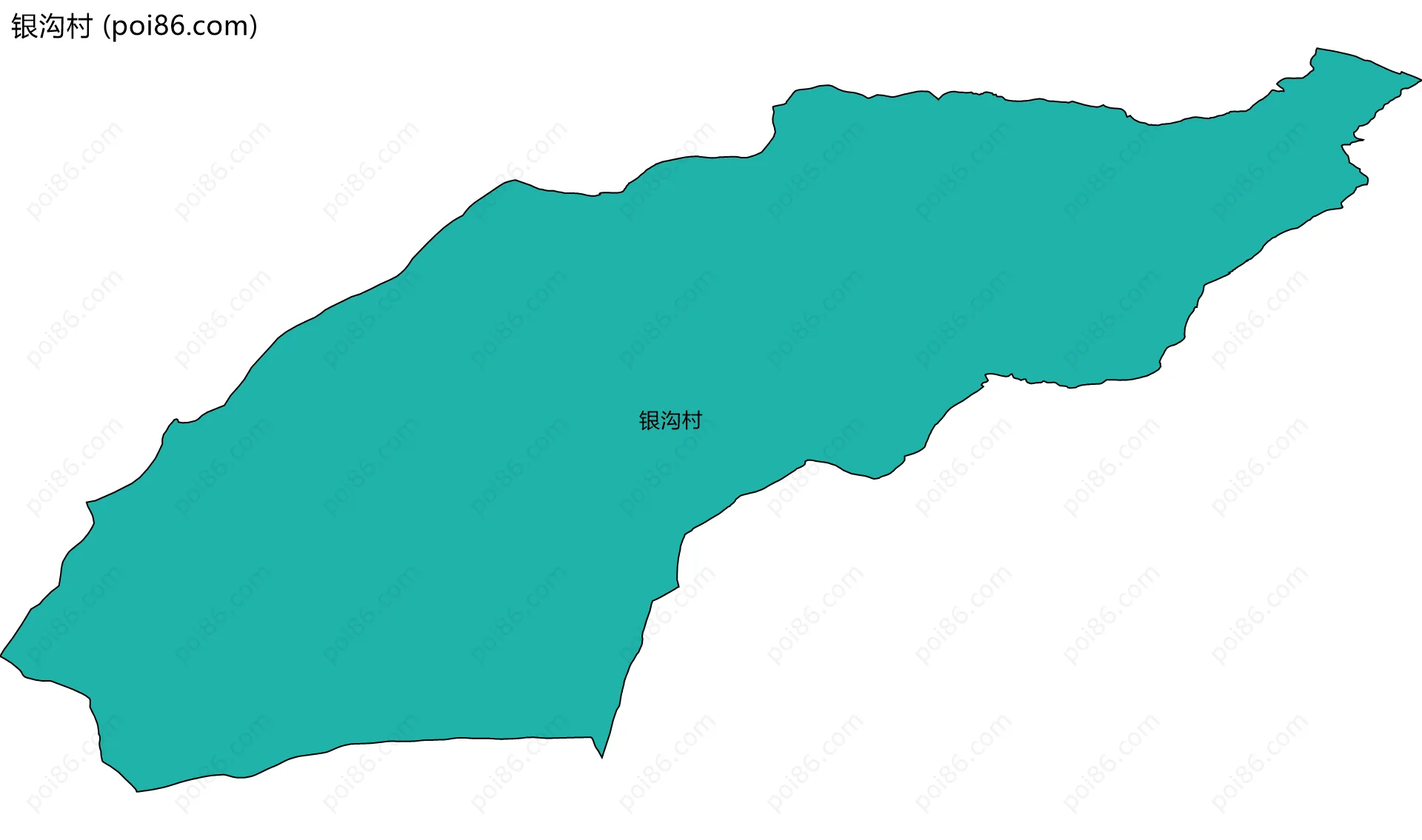 银沟村边界地图