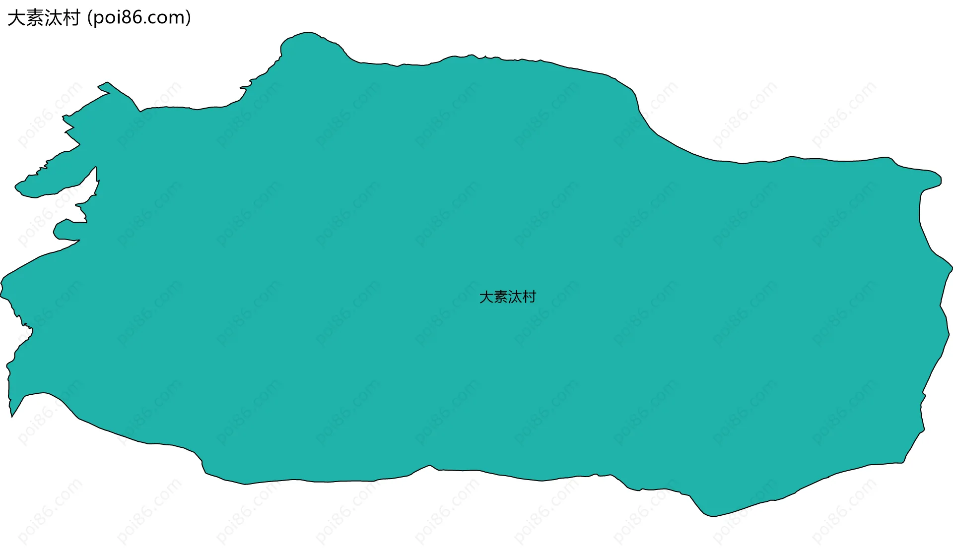 大素汰村边界地图