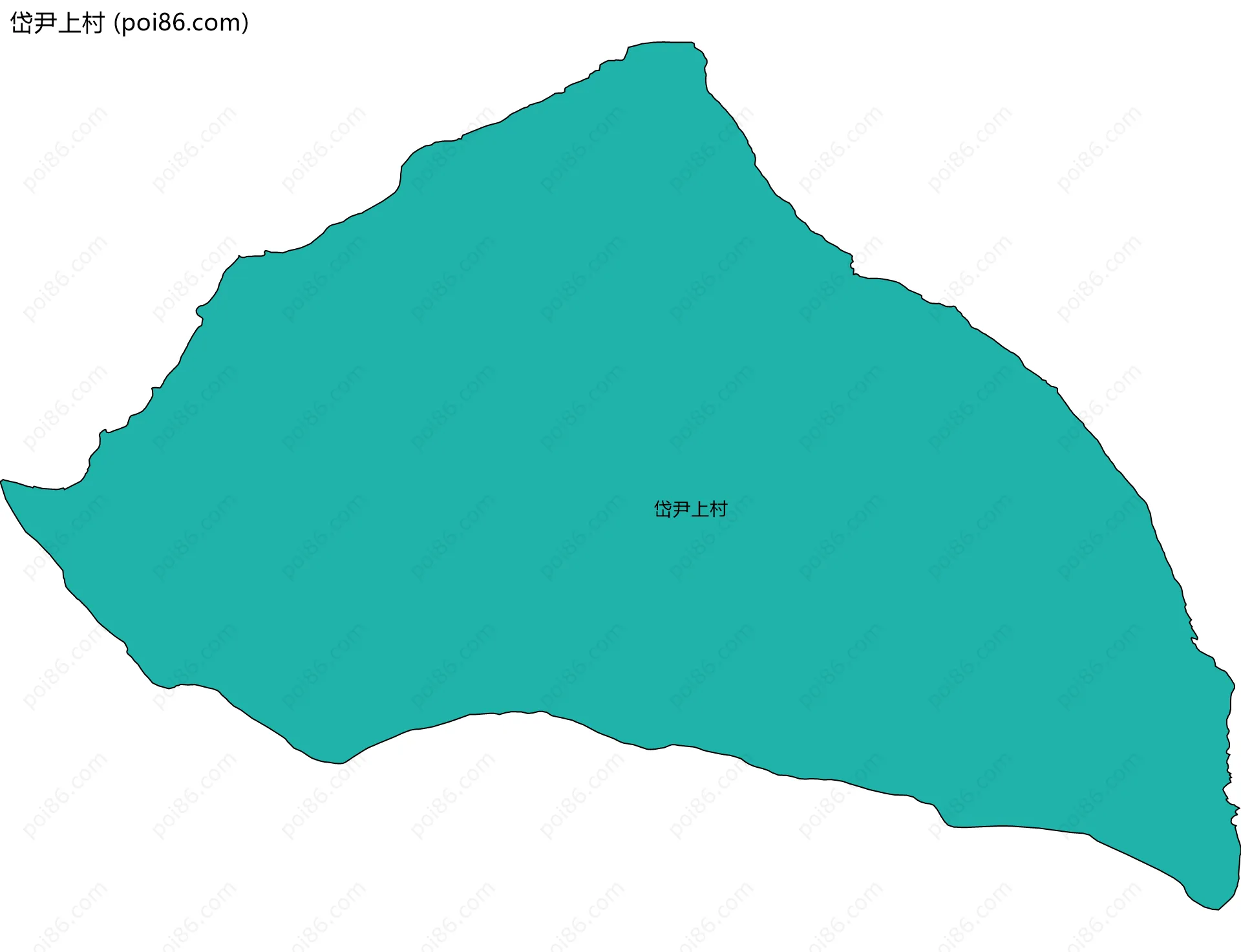 岱尹上村边界地图