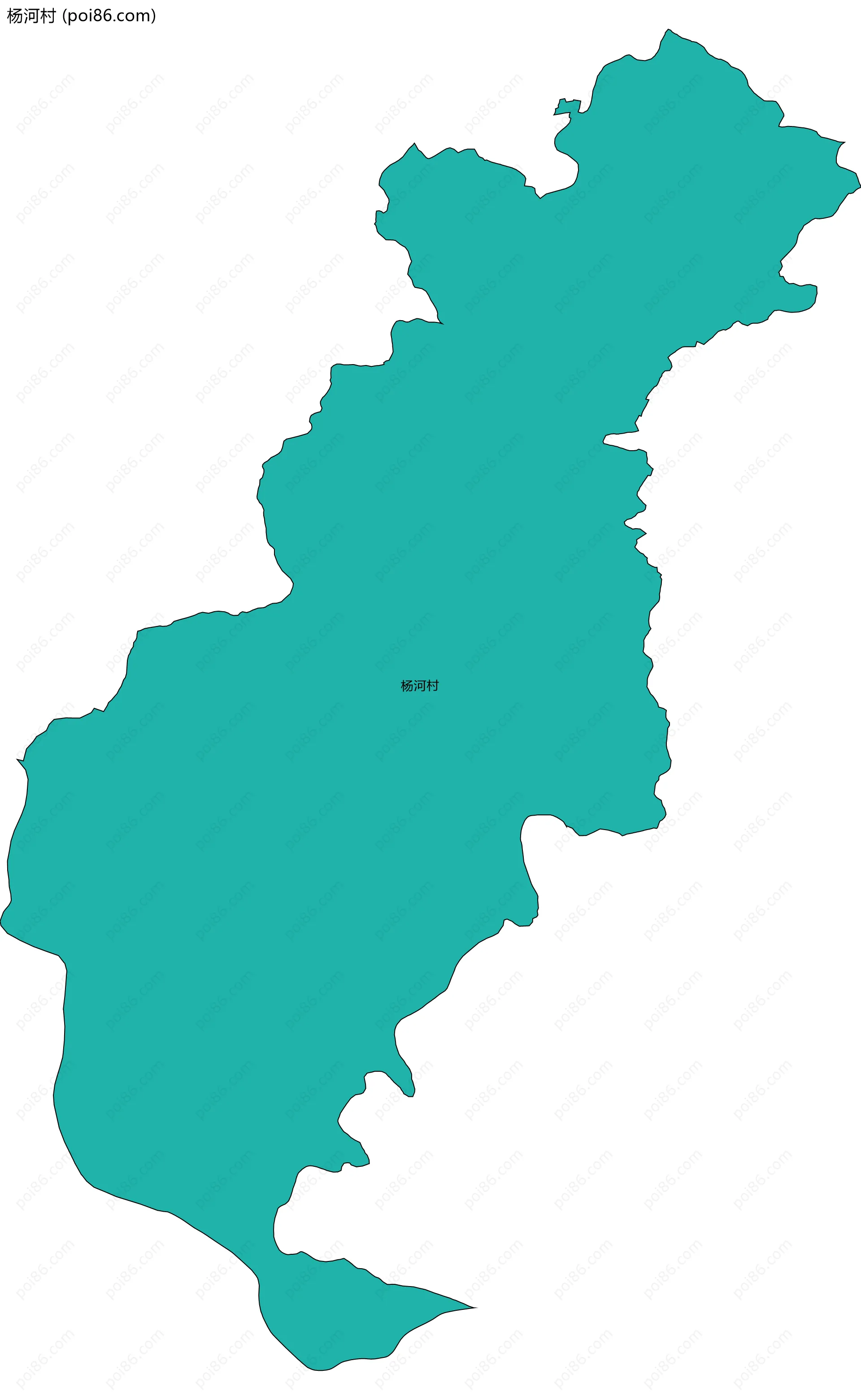 杨河村边界地图