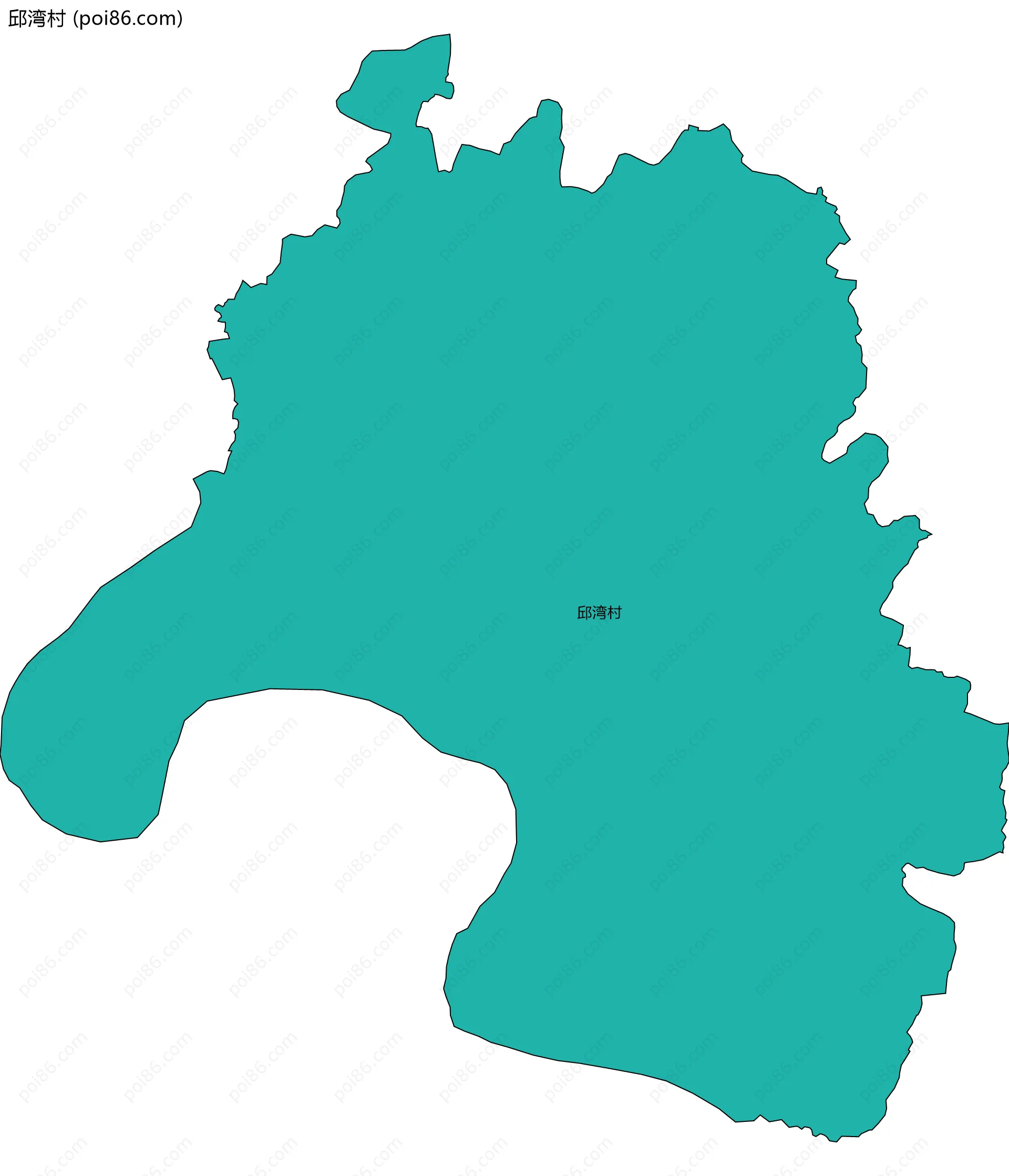邱湾村边界地图
