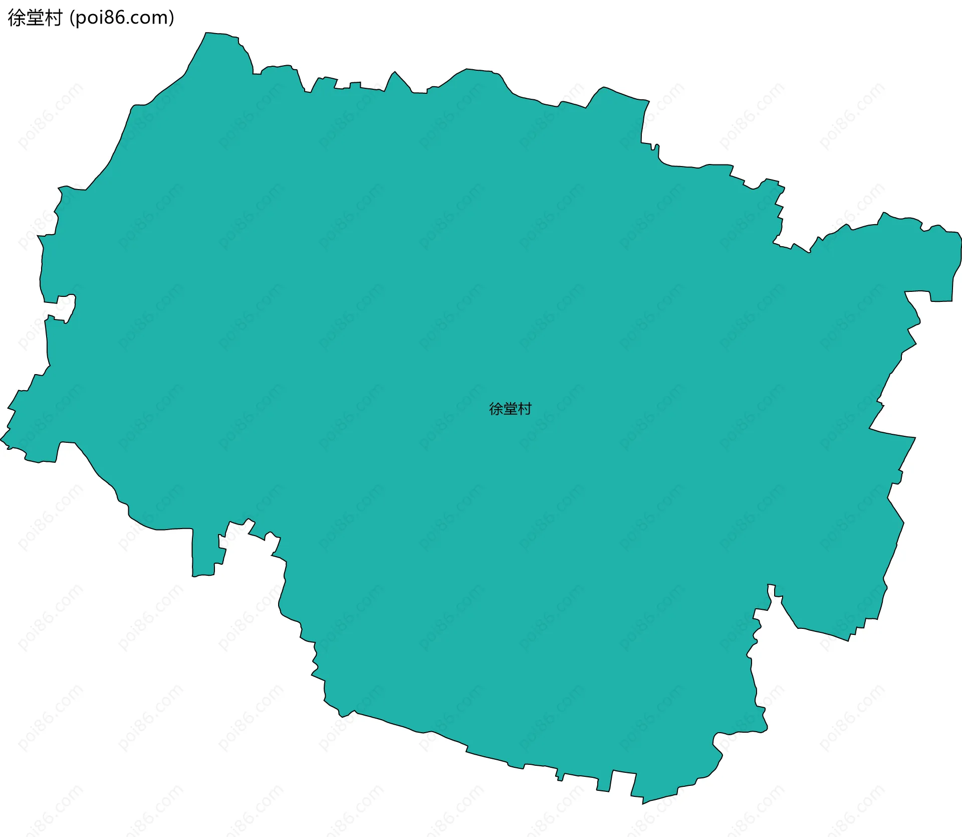 徐堂村边界地图