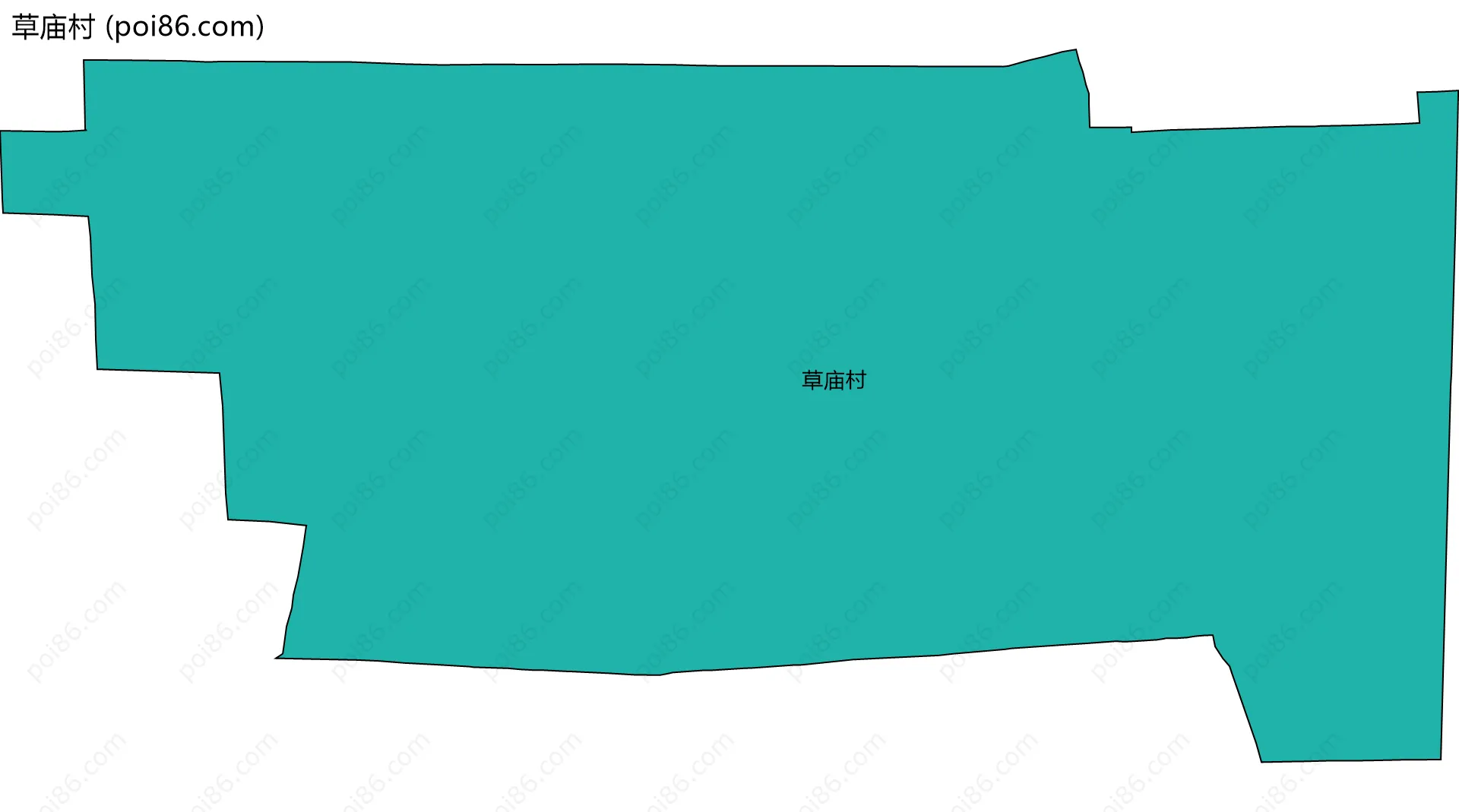 草庙村边界地图