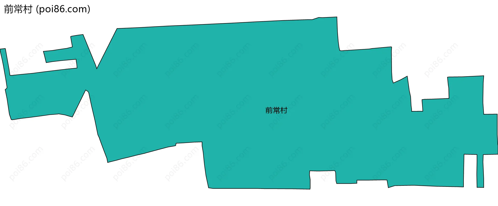 前常村边界地图