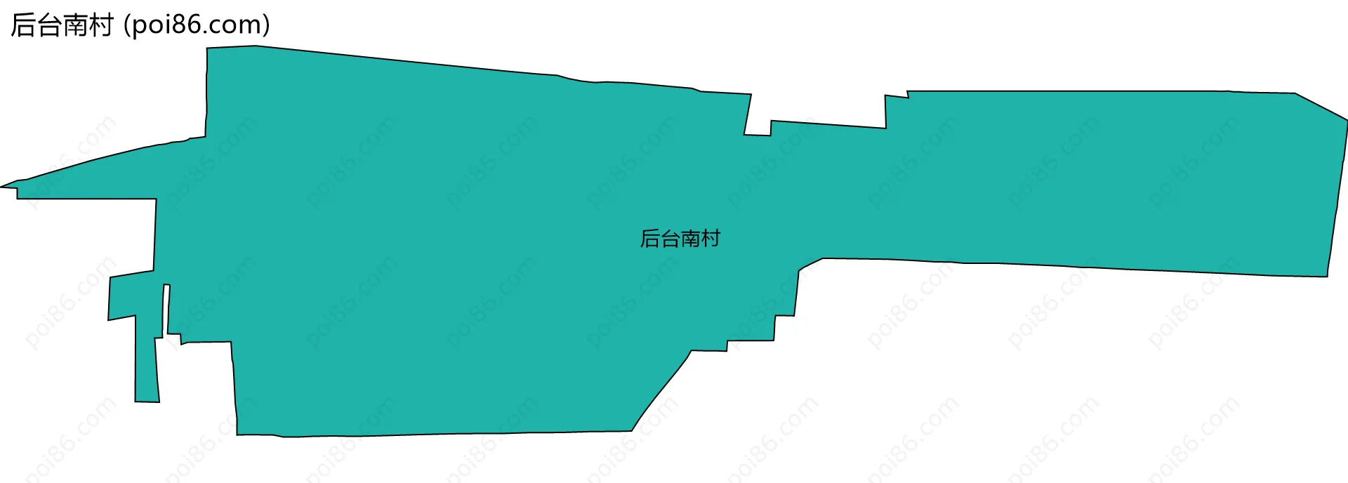 后台南村边界地图