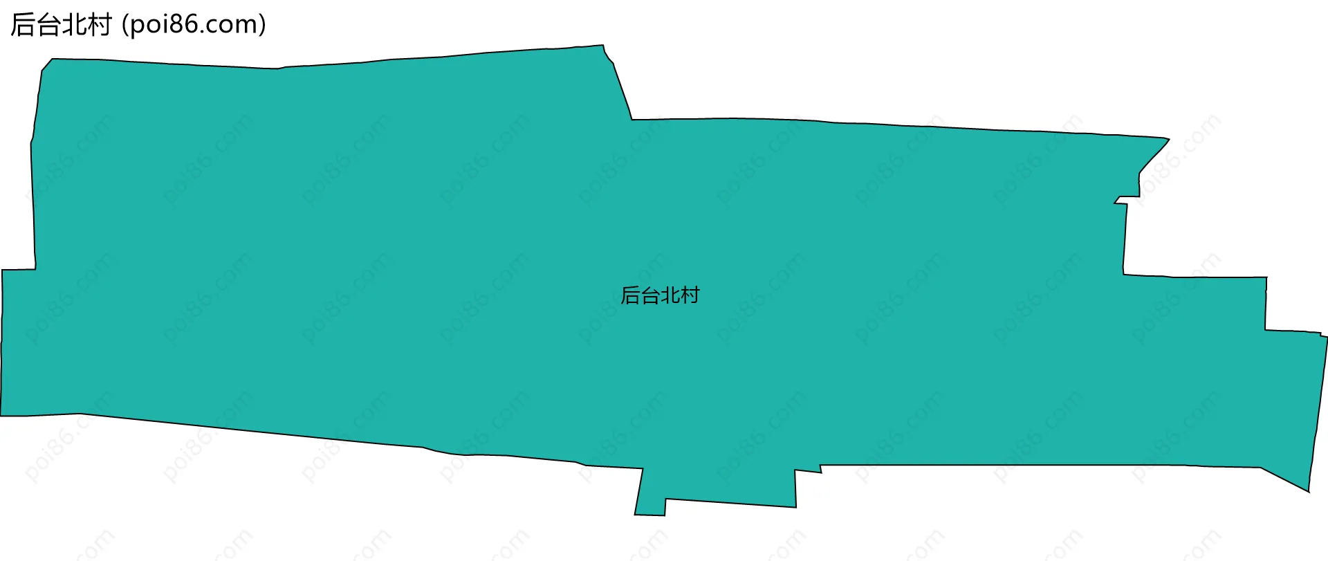 后台北村边界地图
