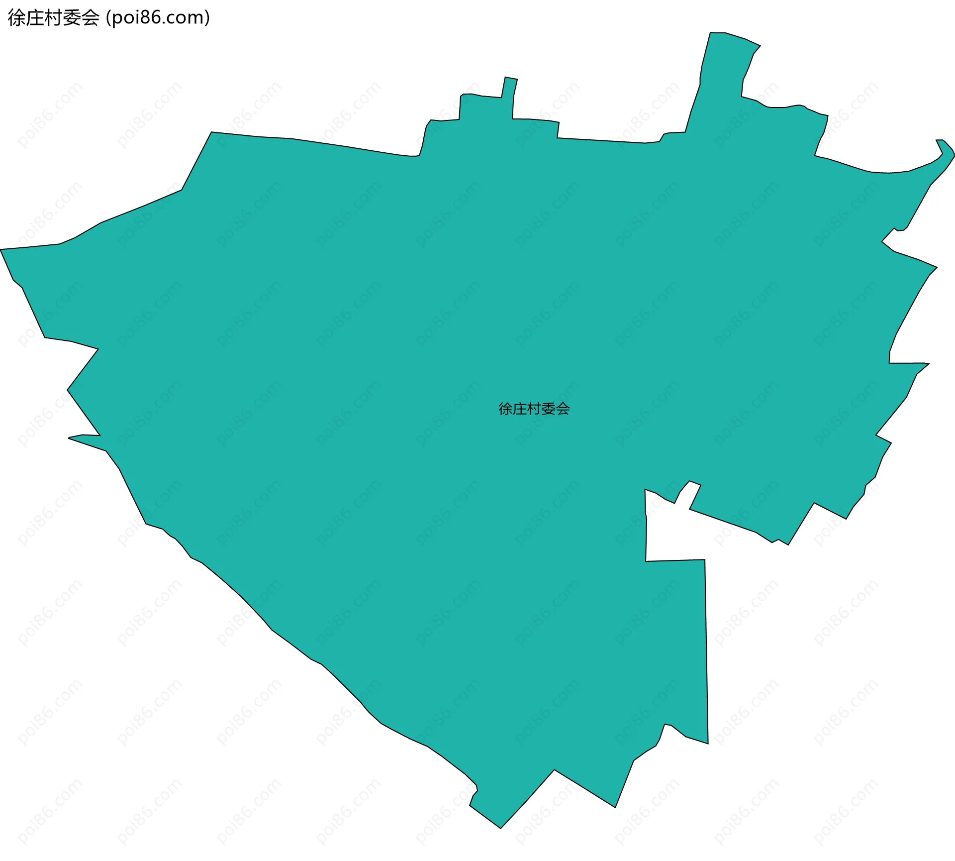 徐庄村委会边界地图