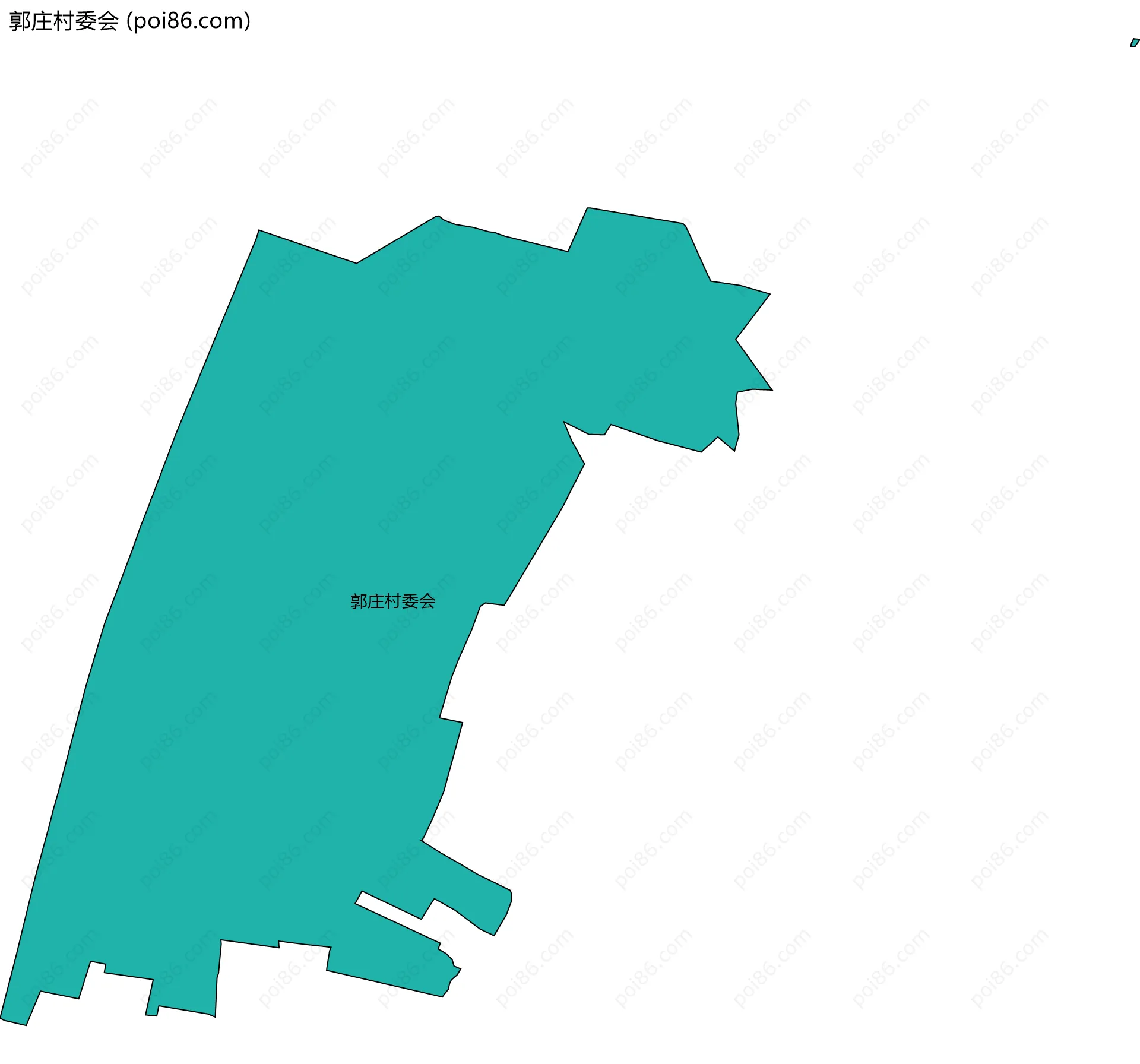 郭庄村委会边界地图