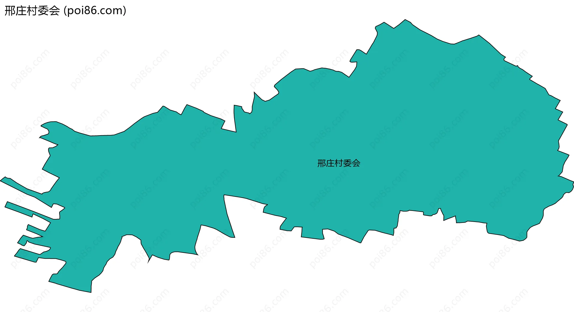 邢庄村委会边界地图