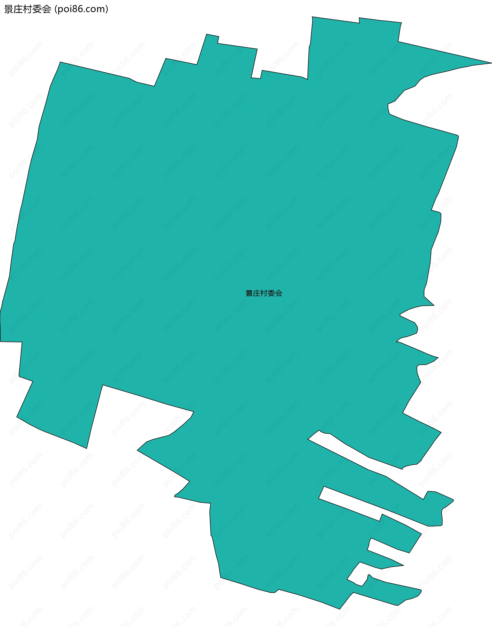 景庄村委会边界地图