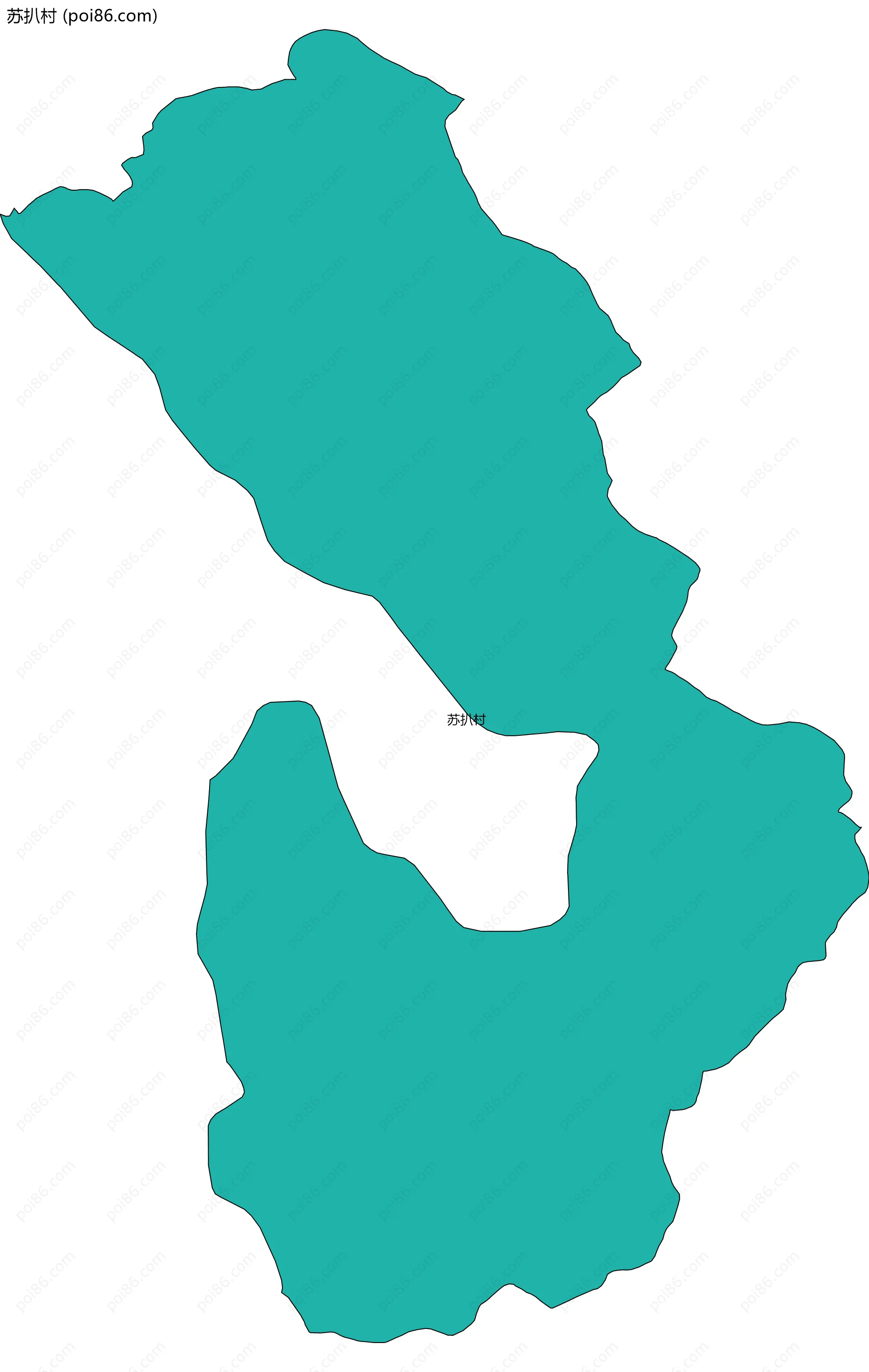 苏扒村边界地图