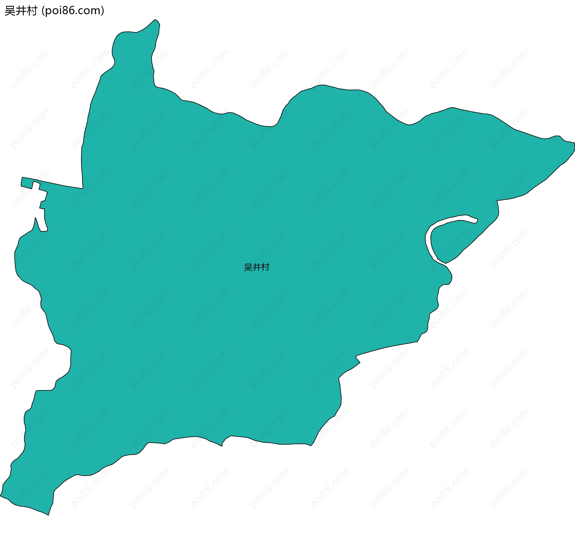 吴井村边界地图