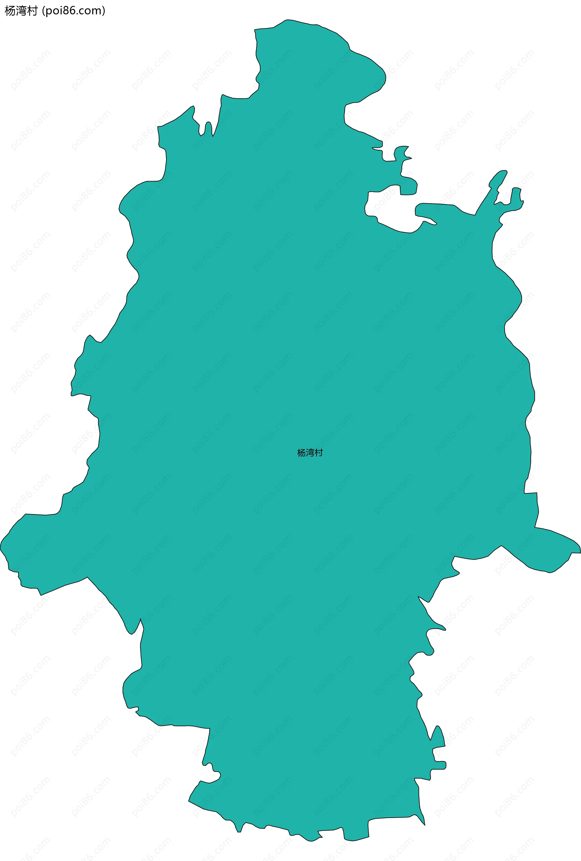 杨湾村边界地图