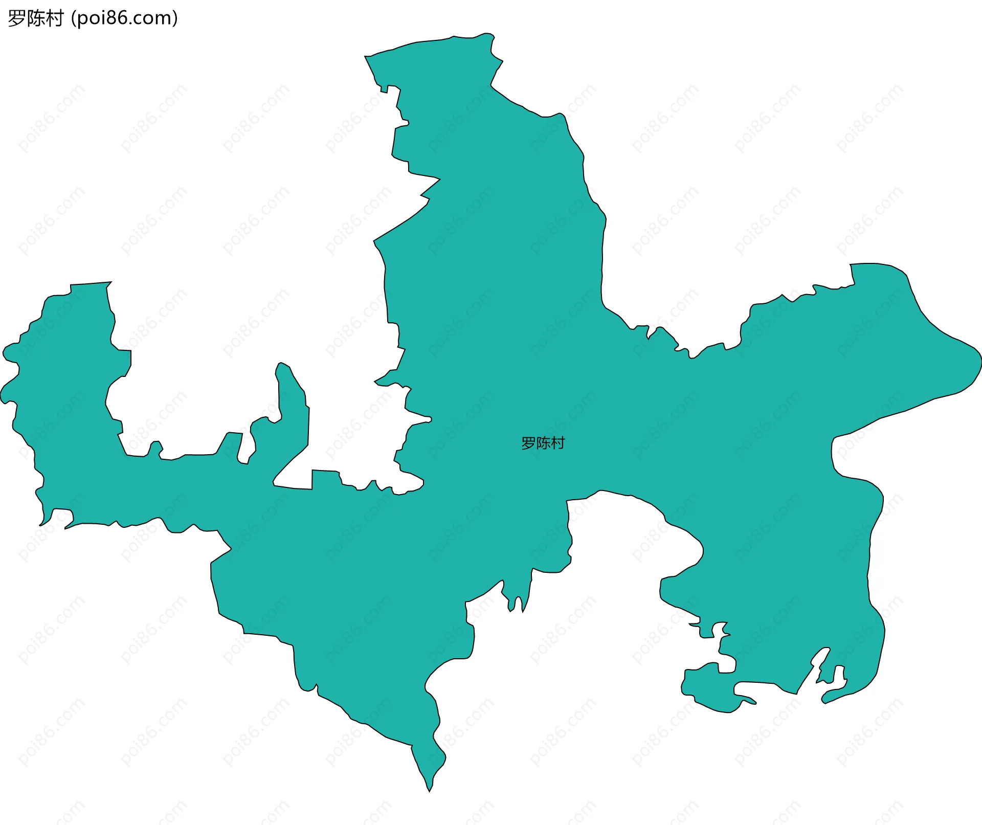 罗陈村边界地图