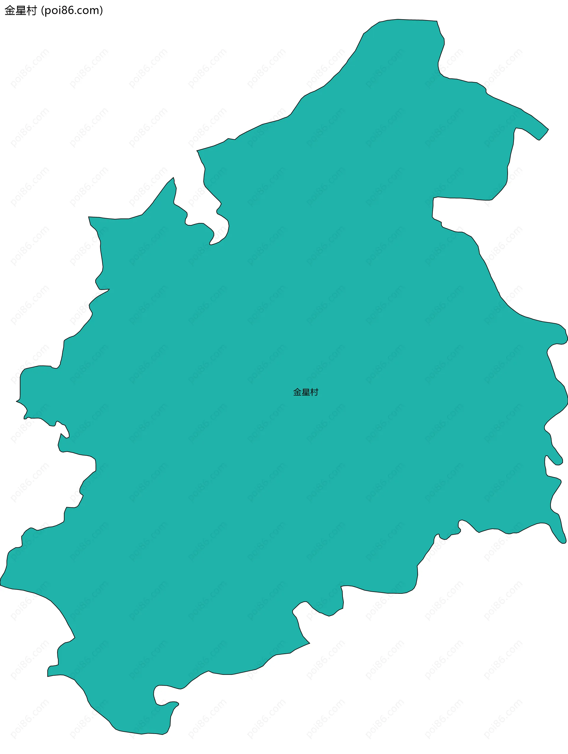 金星村边界地图