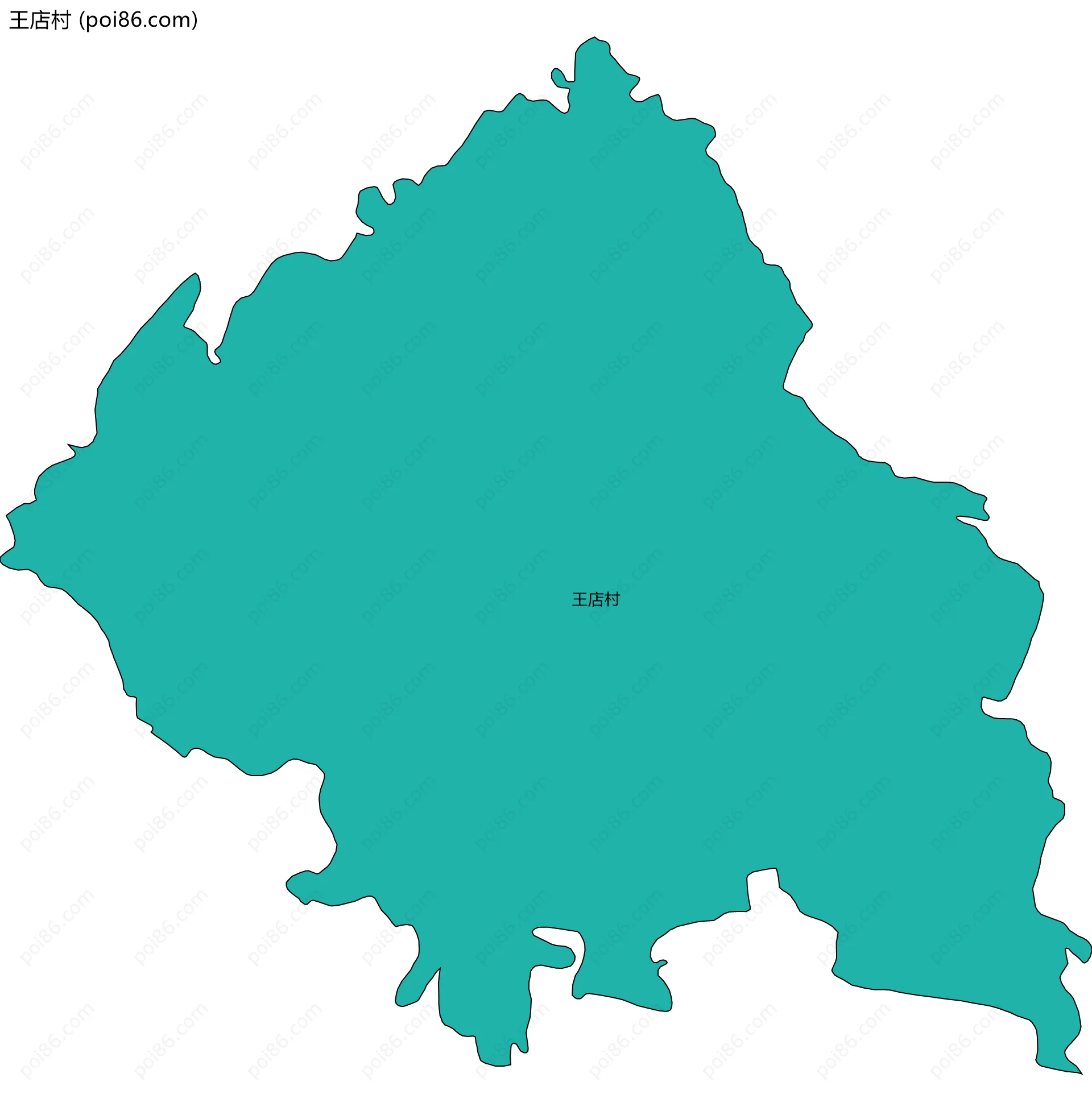 王店村边界地图