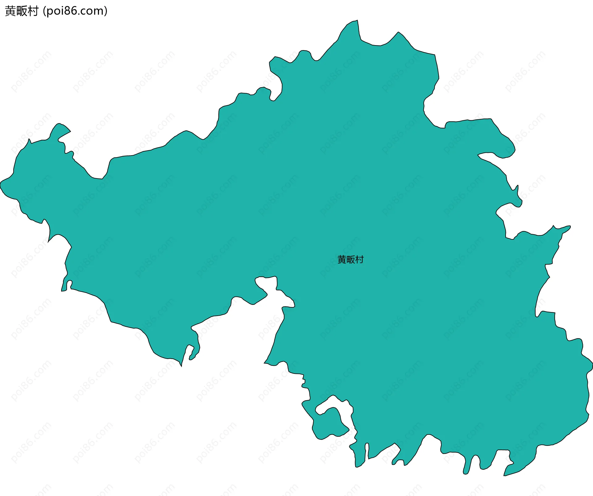 黄畈村边界地图