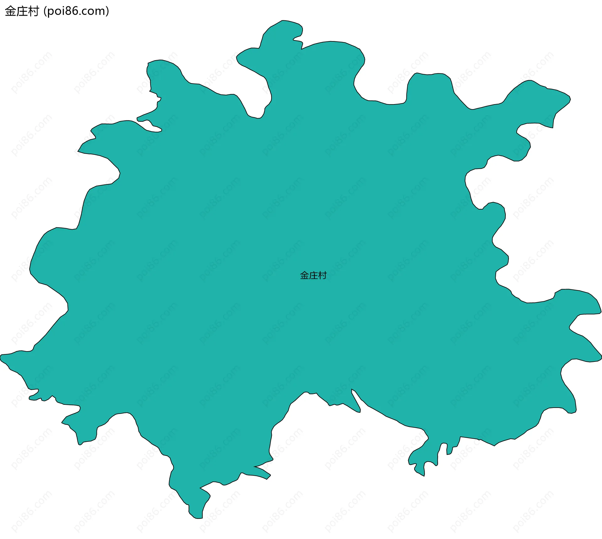 金庄村边界地图