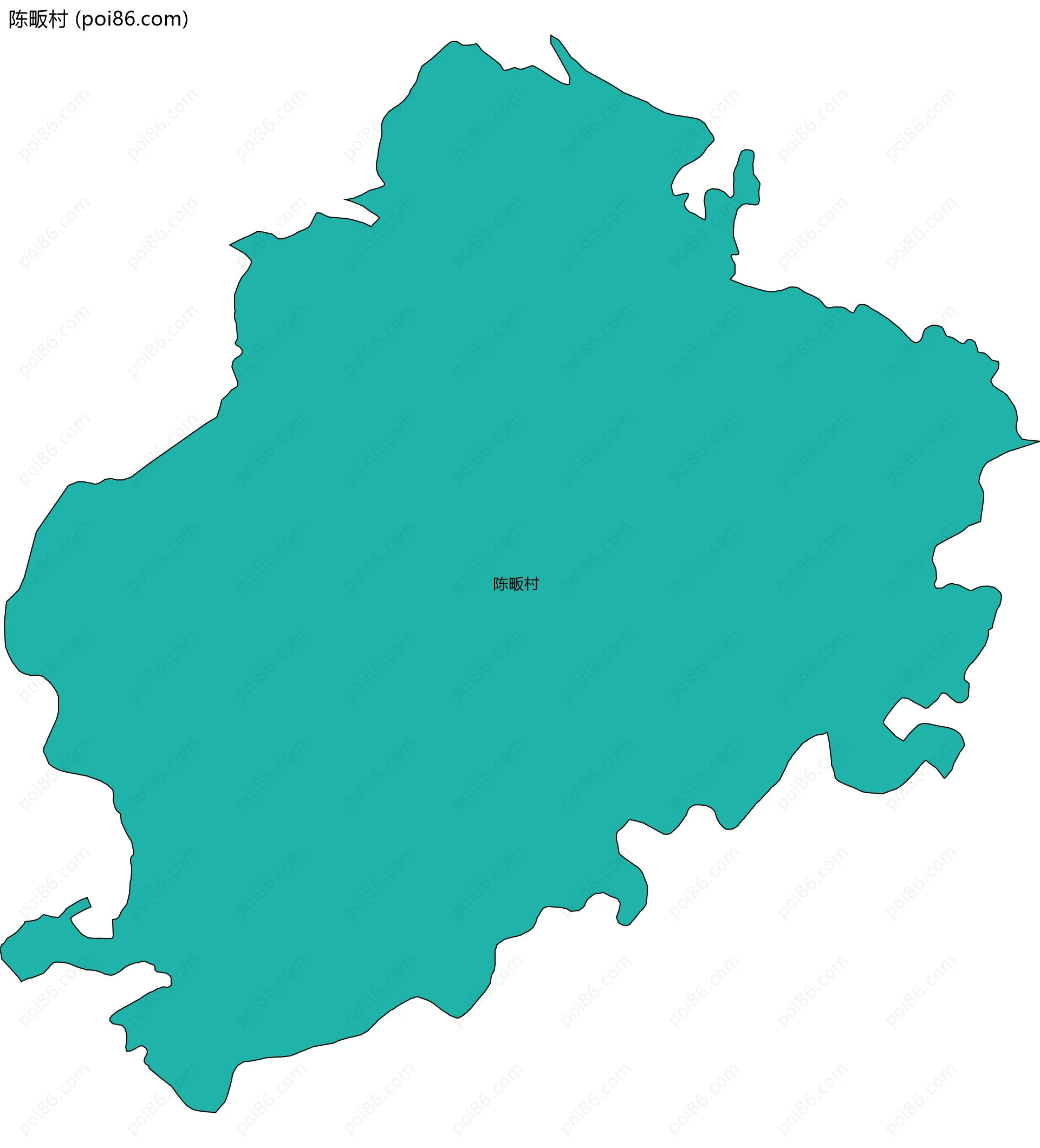 陈畈村边界地图