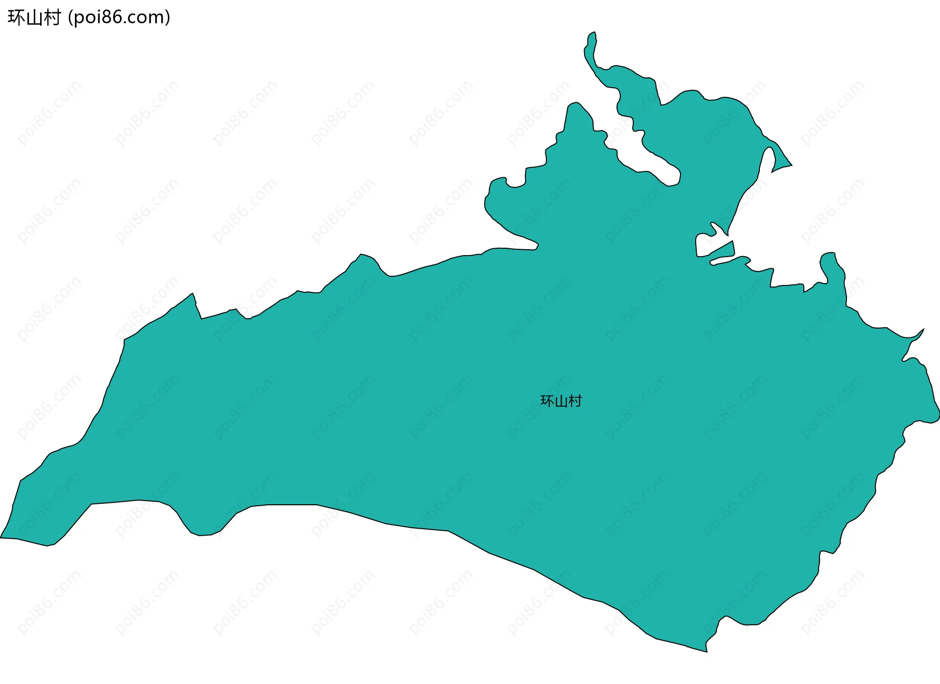 环山村边界地图