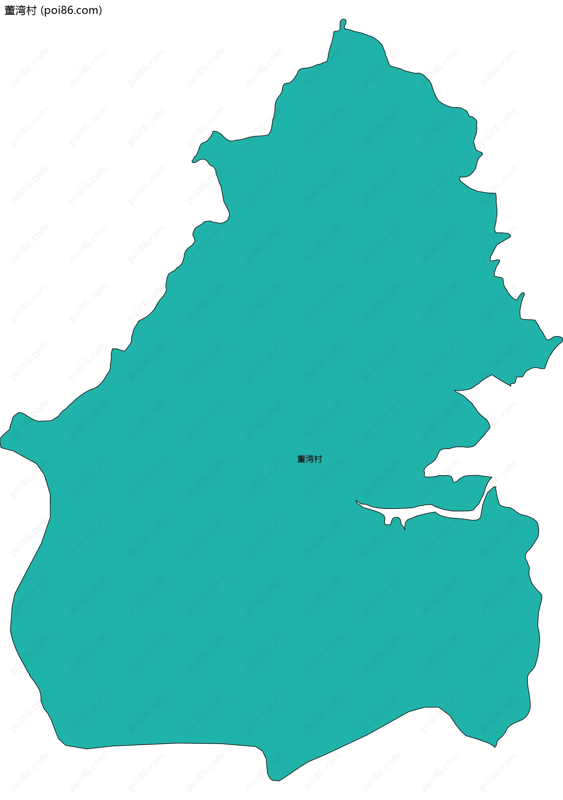 董湾村边界地图