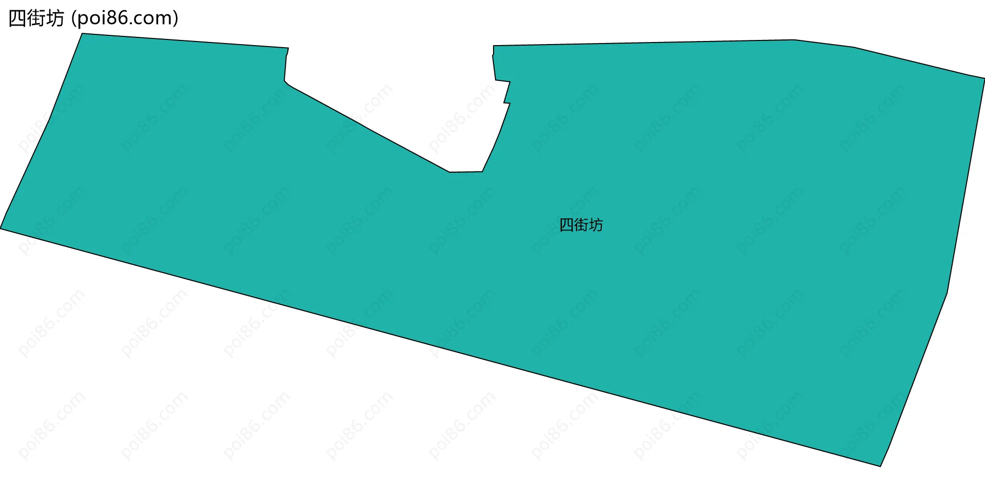 四街坊边界地图