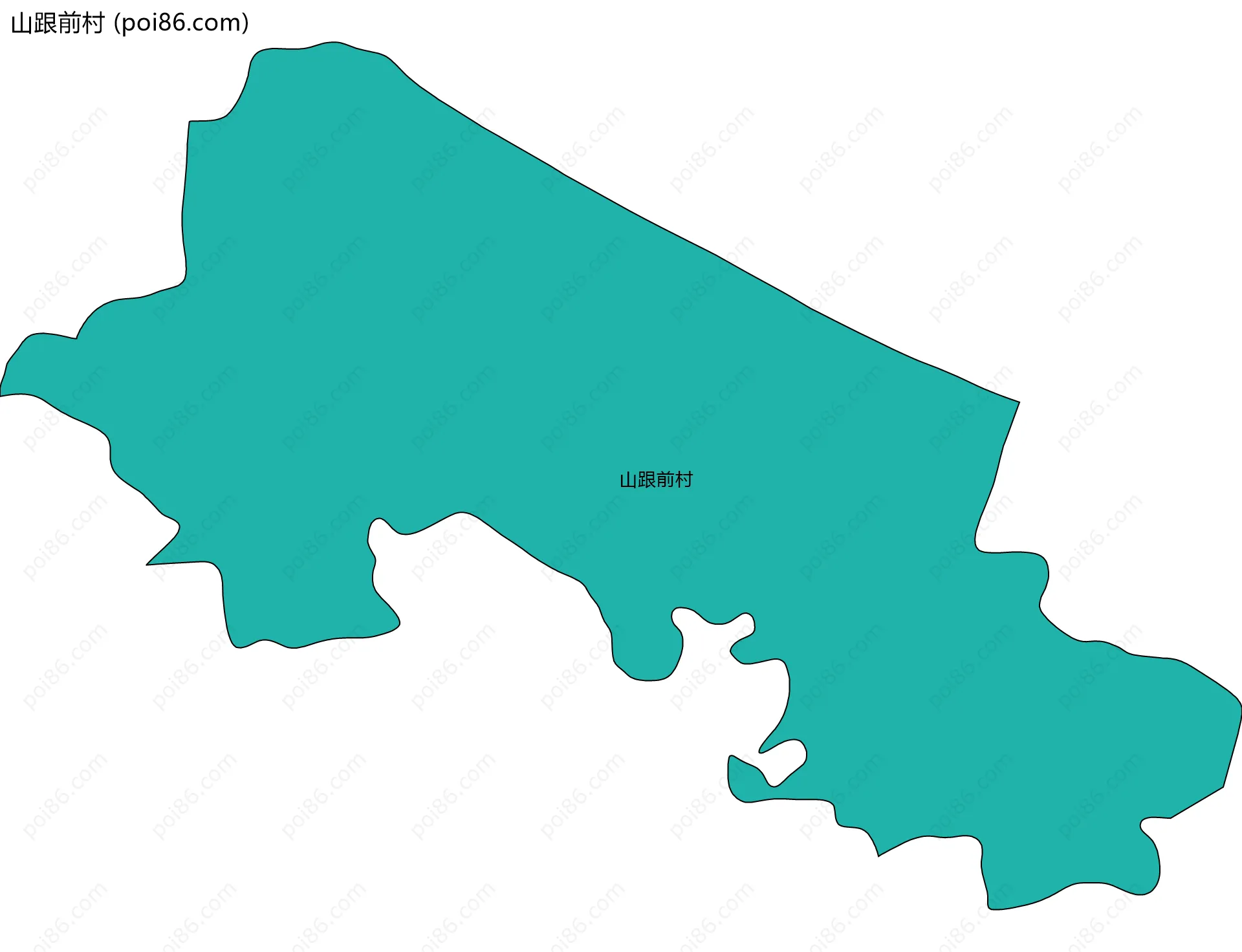 山跟前村边界地图